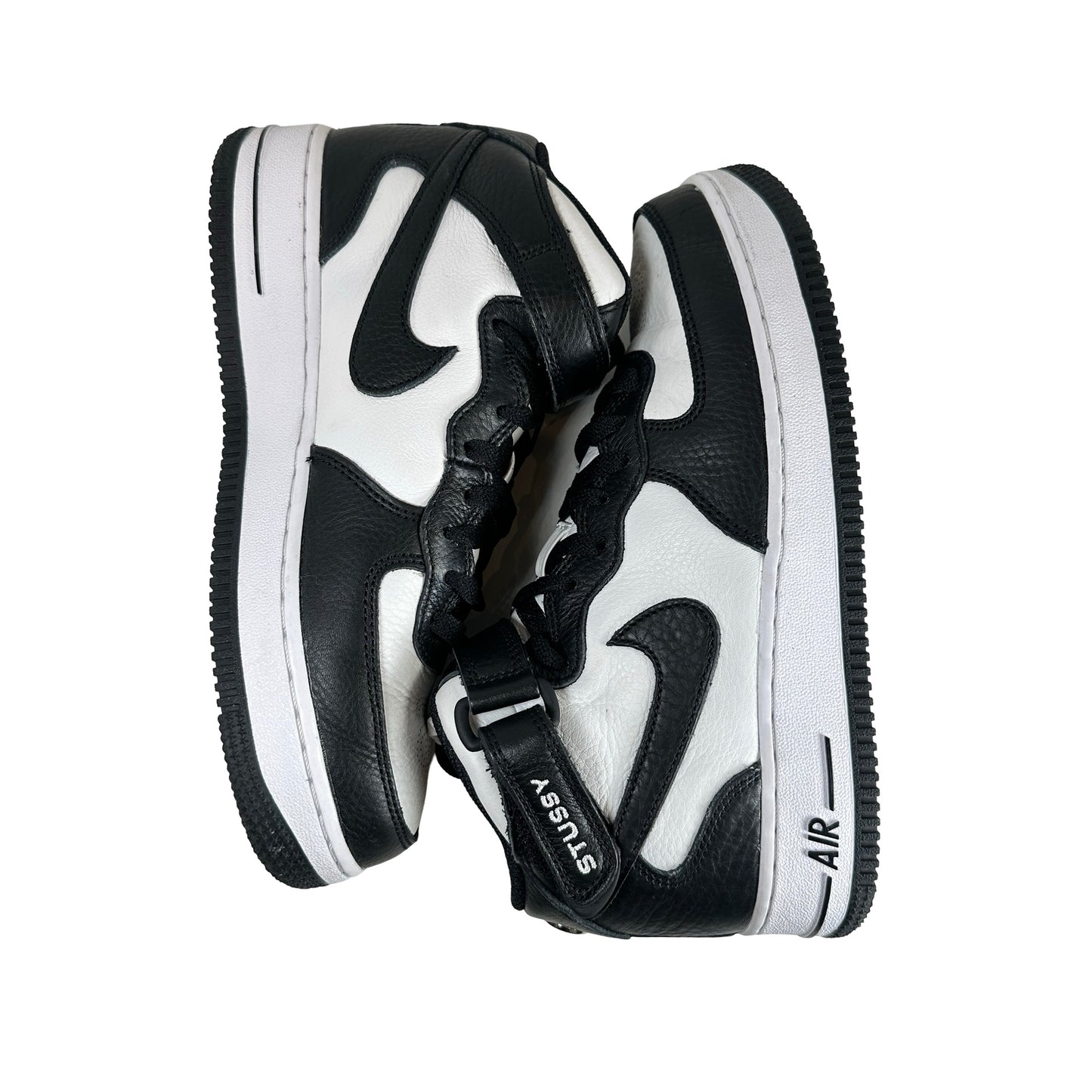 DJ7840 002 Nike Air Force 1 Mid Stussy Gris Negro