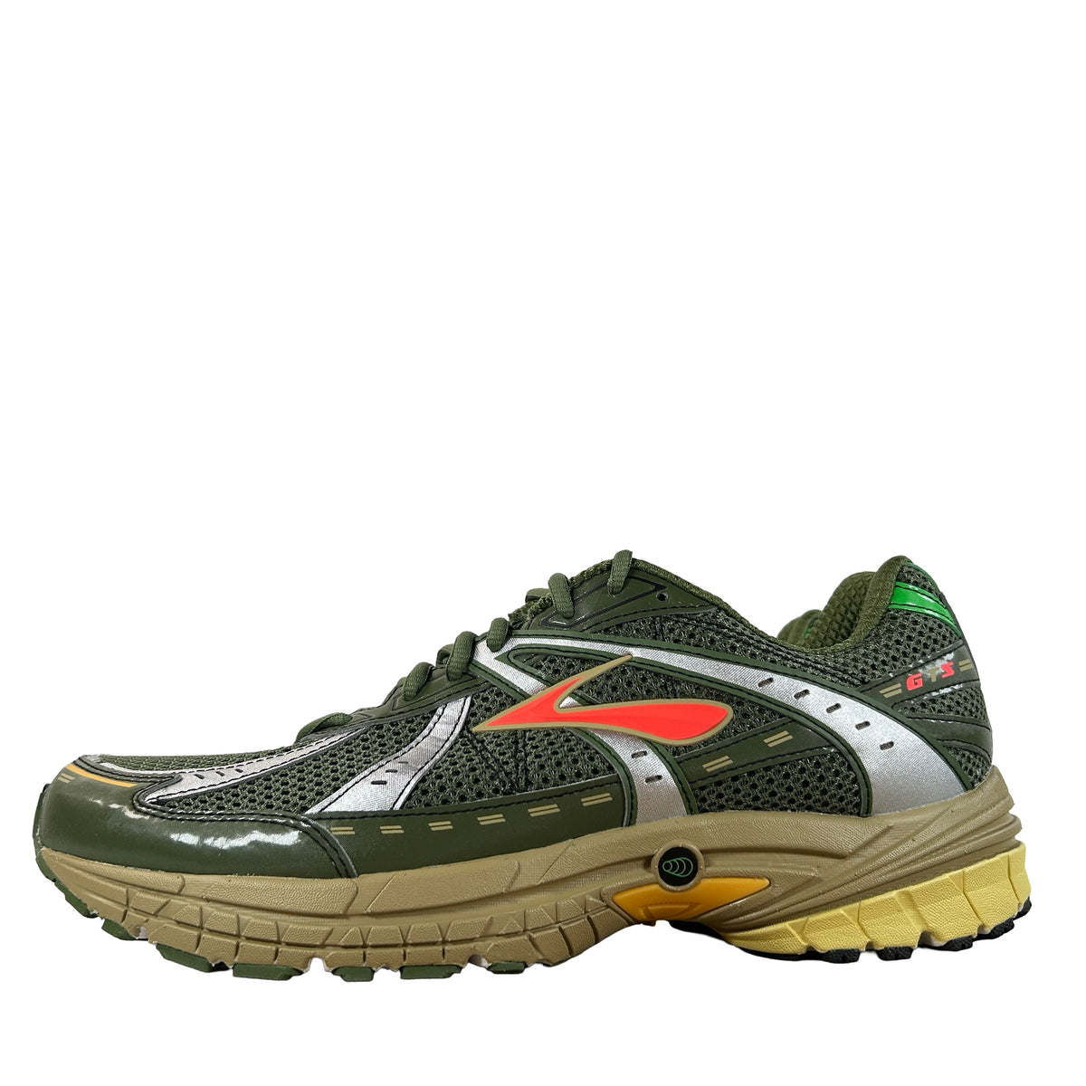 100058 1D 372 Brooks Adrenaline GTS 10 Forest Green Red