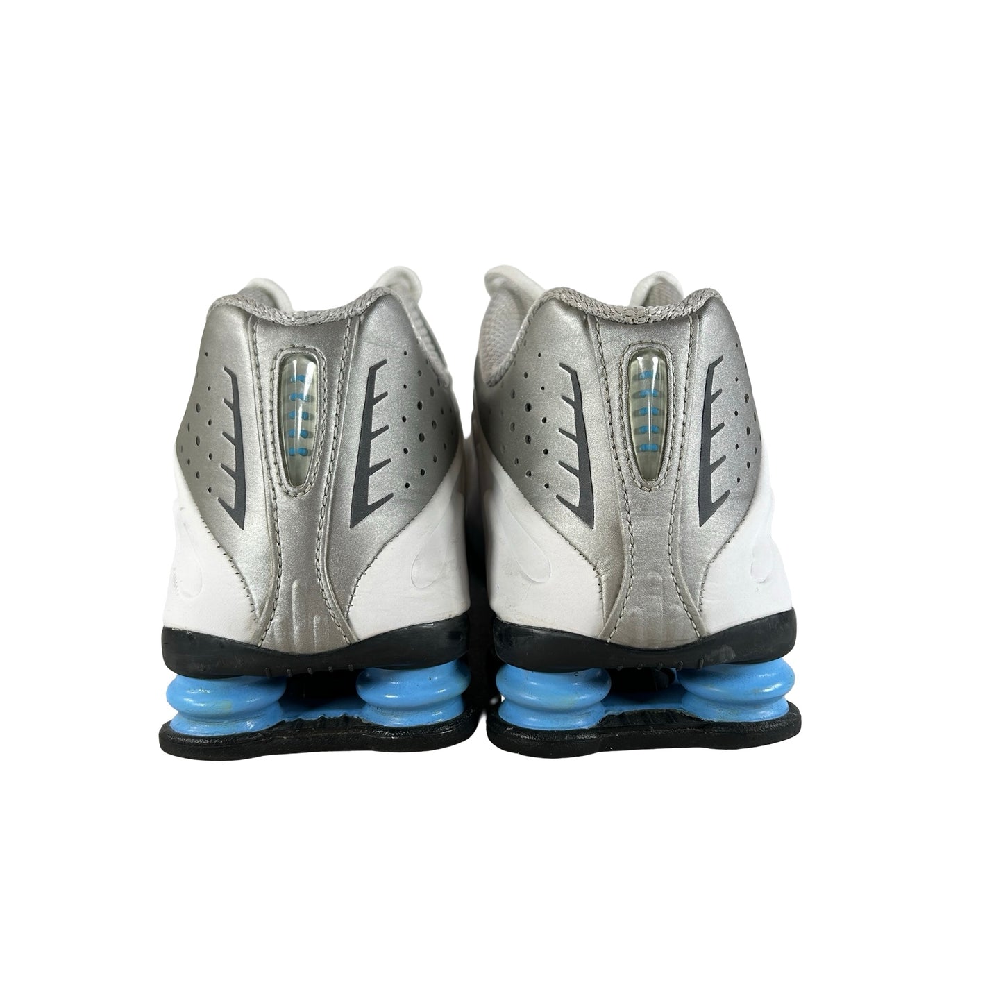 104265 133 Nike Shox R4 White Metallic Silver [USED] - 11 M (Used) (No Box)