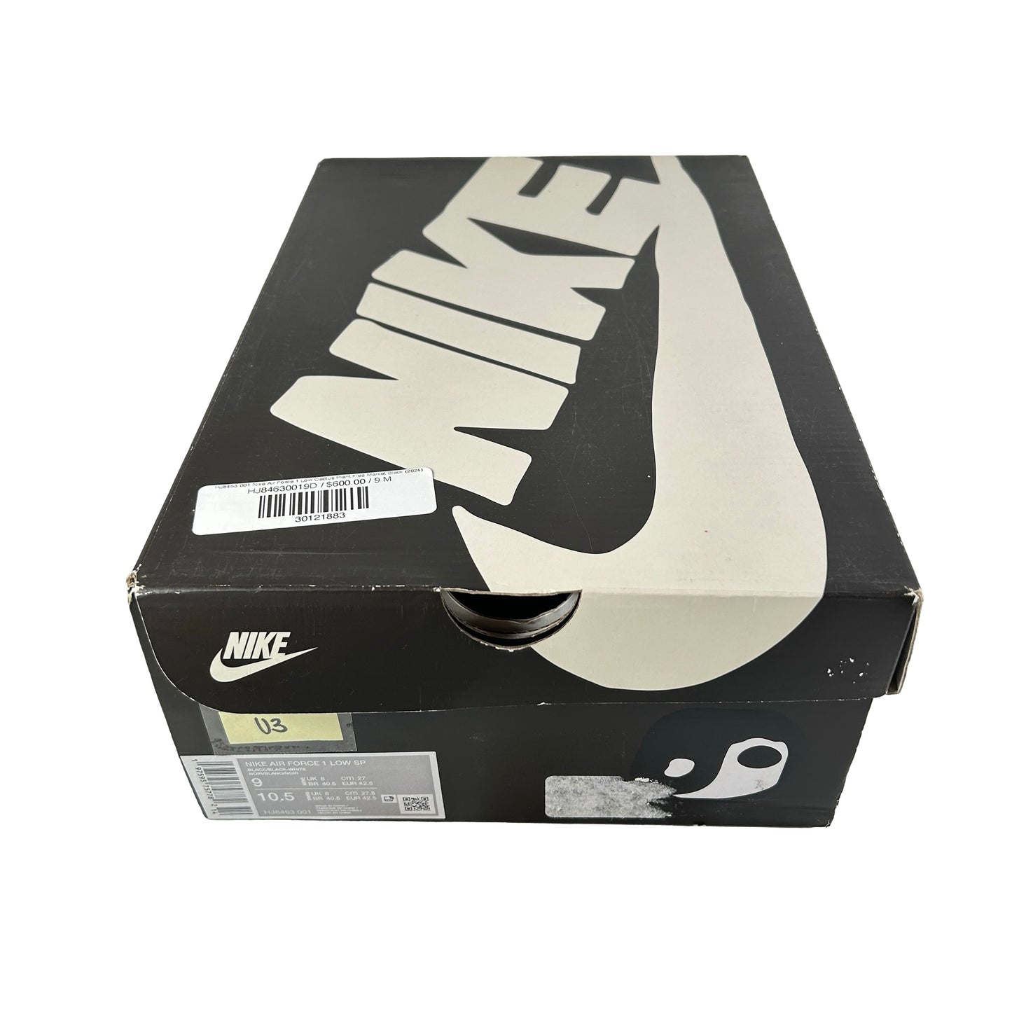 HJ8463 001 Nike Air Force 1 Low Cactus Plant Flea Market Black (2024) [USED] - 9 M (Used3)