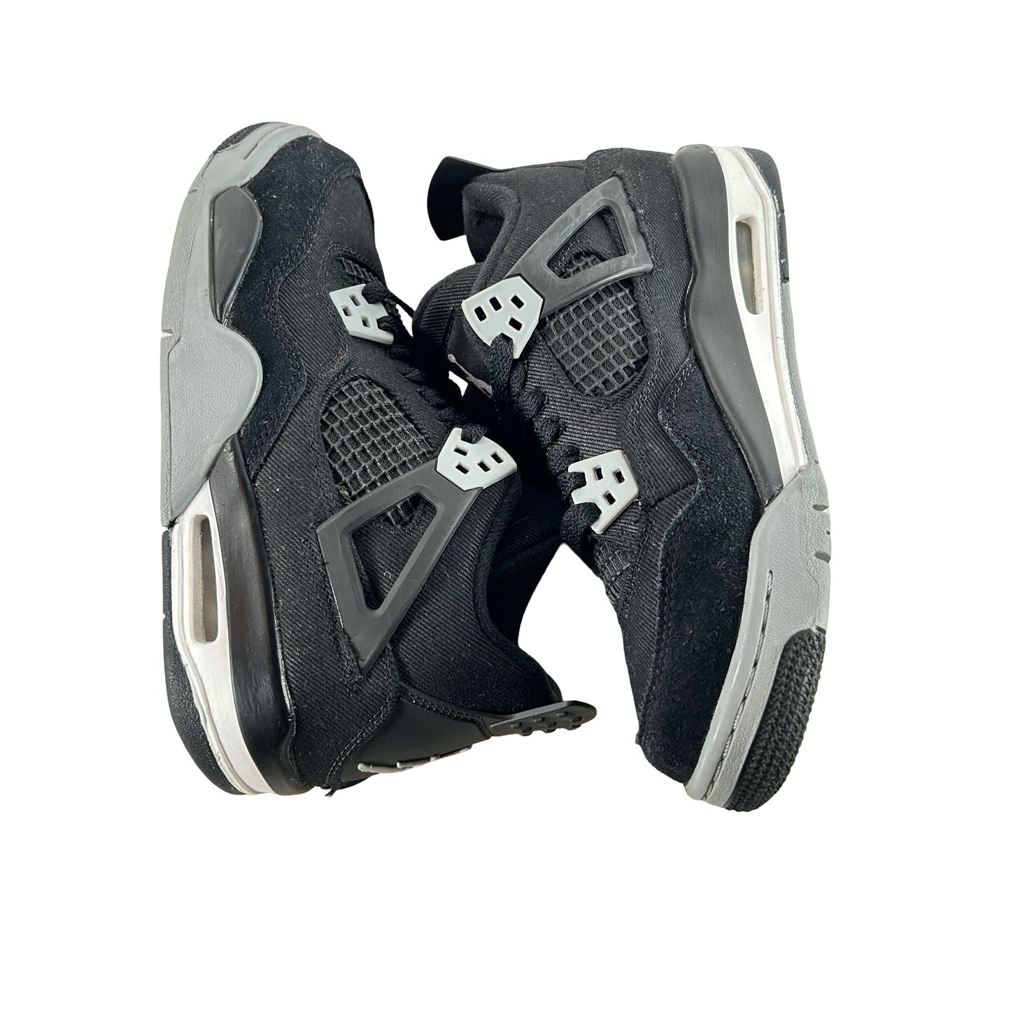 DV0553 006 Jordan 4 Retro Black Canvas GS [USED] - 4.5 Y (Used3) (No Box3)