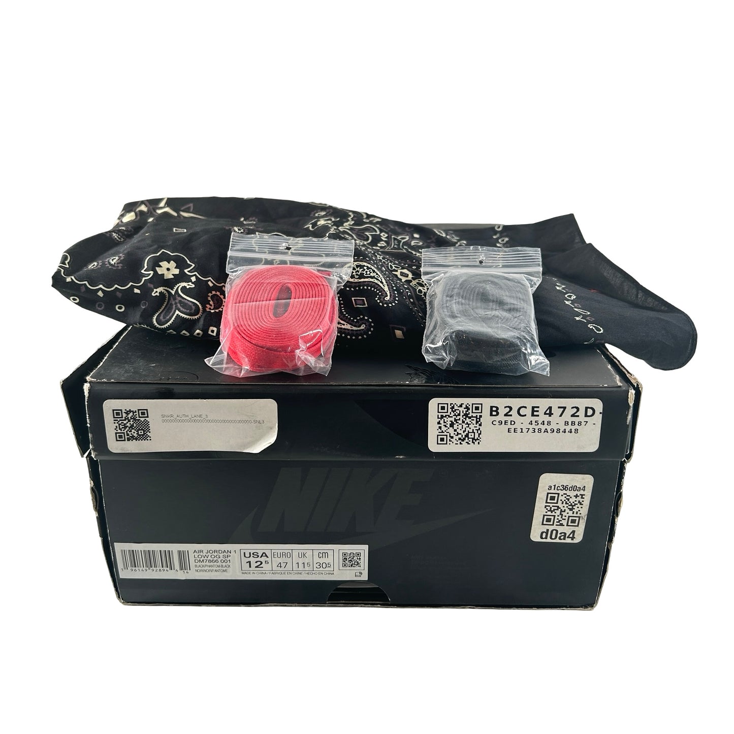 DM7866 001 Jordan 1 Retro Low OG Travis Scott Negro Fantasma