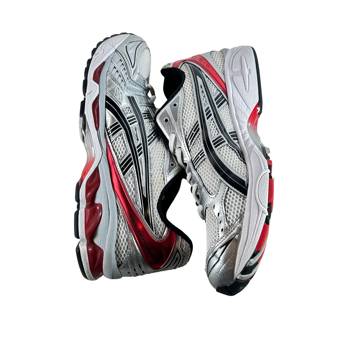 1201A019 103 ASICS Gel-Kayano 14 White Classic Red [USED] - 11.5 M (Used2)