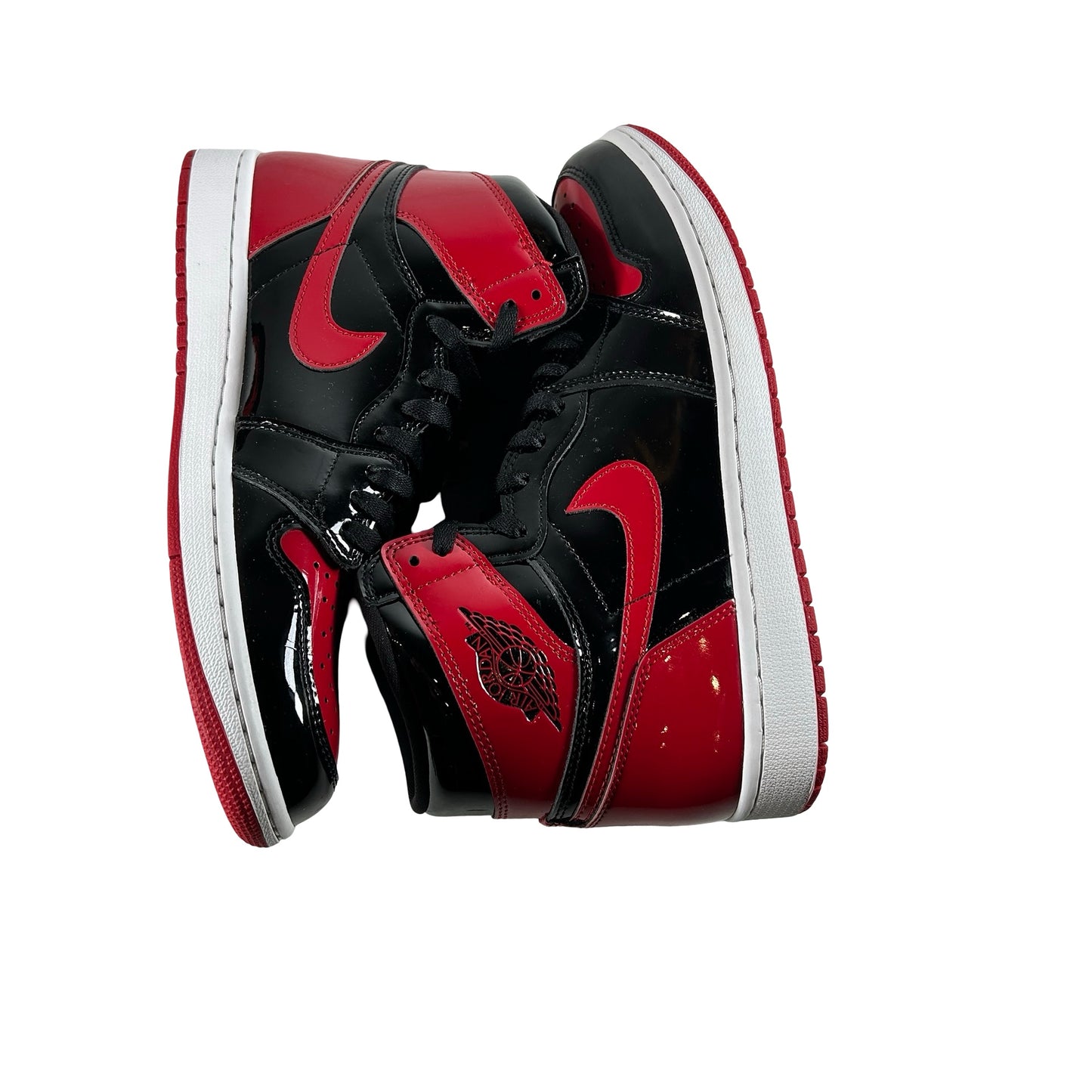 555088 063 Jordan 1 Retro High OG Patent Bred [USED] - 9.5 M (Used7)