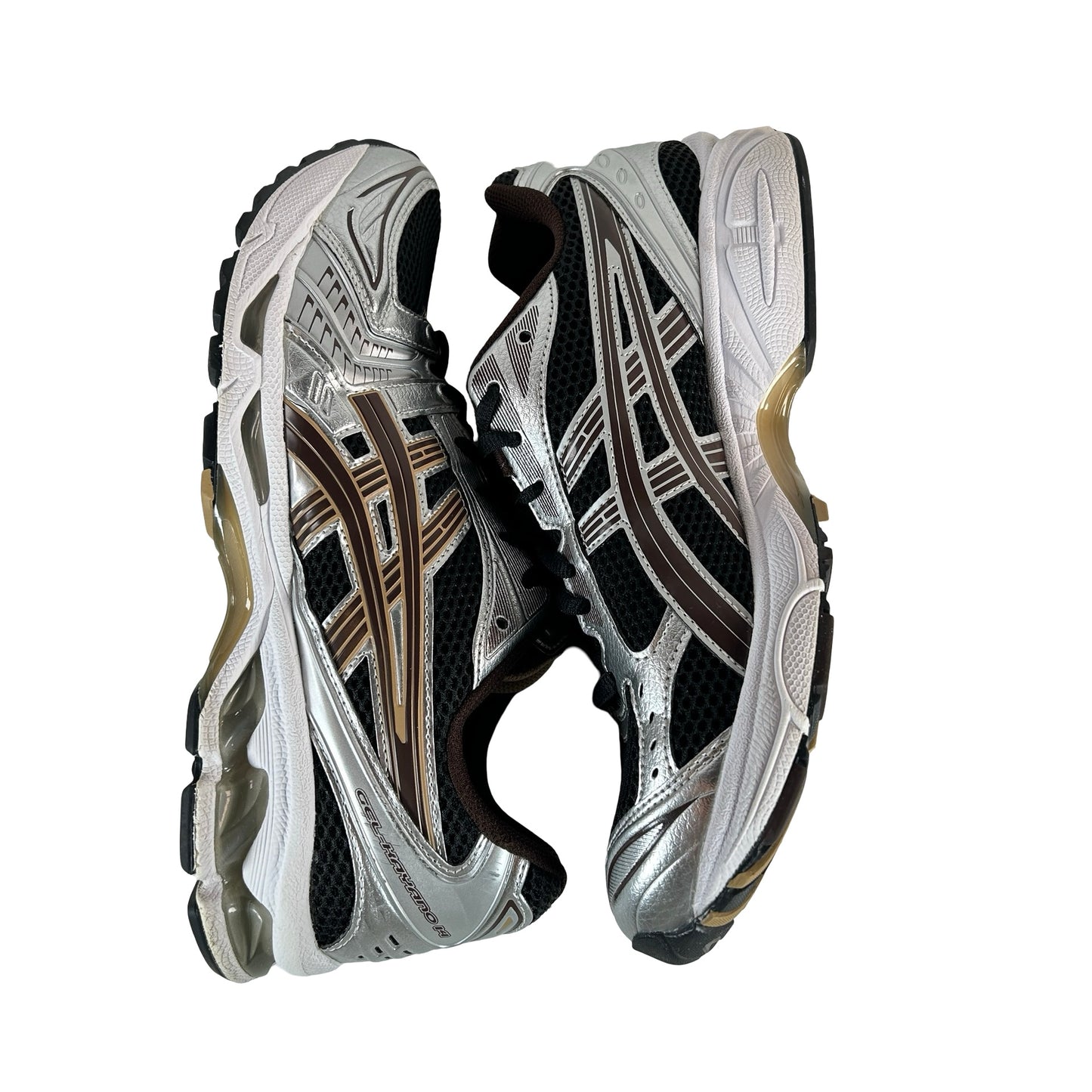 1201A019 004 ASICS Gel-Kayano 14 Black Coffee Silver [USED] - 10.5 M (Used2) (No Box2)