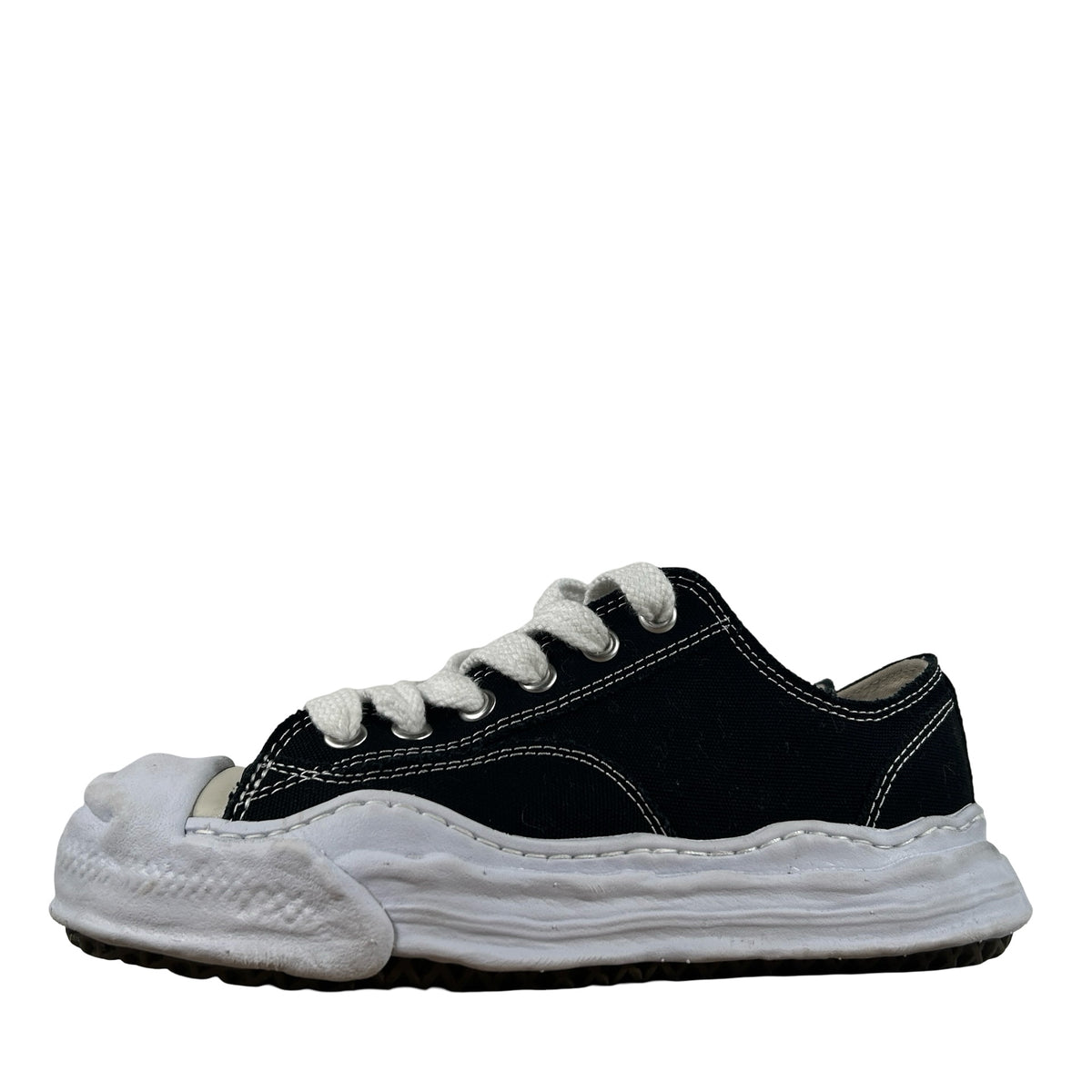 AO5FW702 Maison Mihara Yasuhiro Hank OG Sole Canvas Low Black [USED] - 40 EU / 7 M (Used)