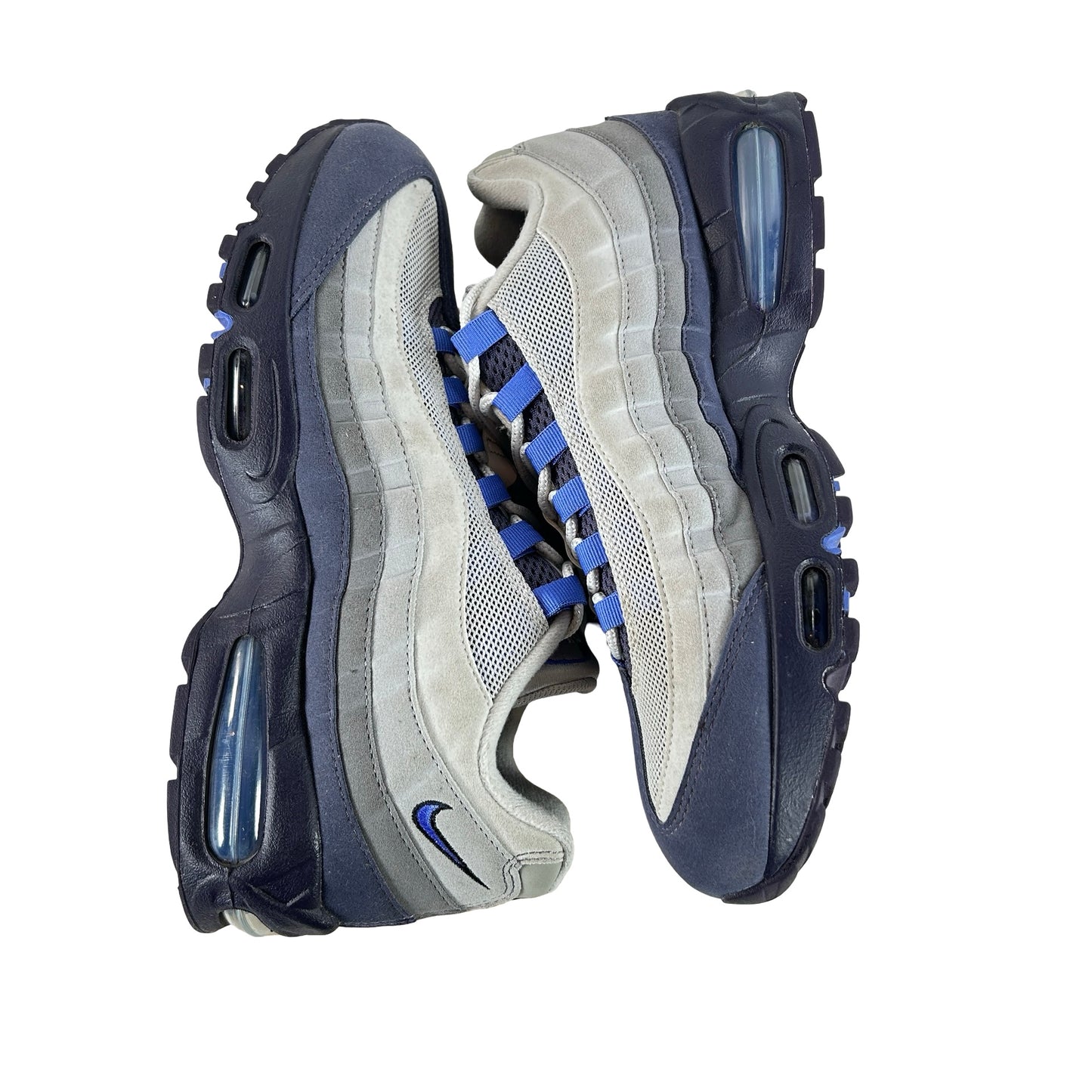 HM4740 009 Nike Air Max 95 OG Big Bubble Photon Dust Purple Dynasty [USED] - 9.5 M (Used)