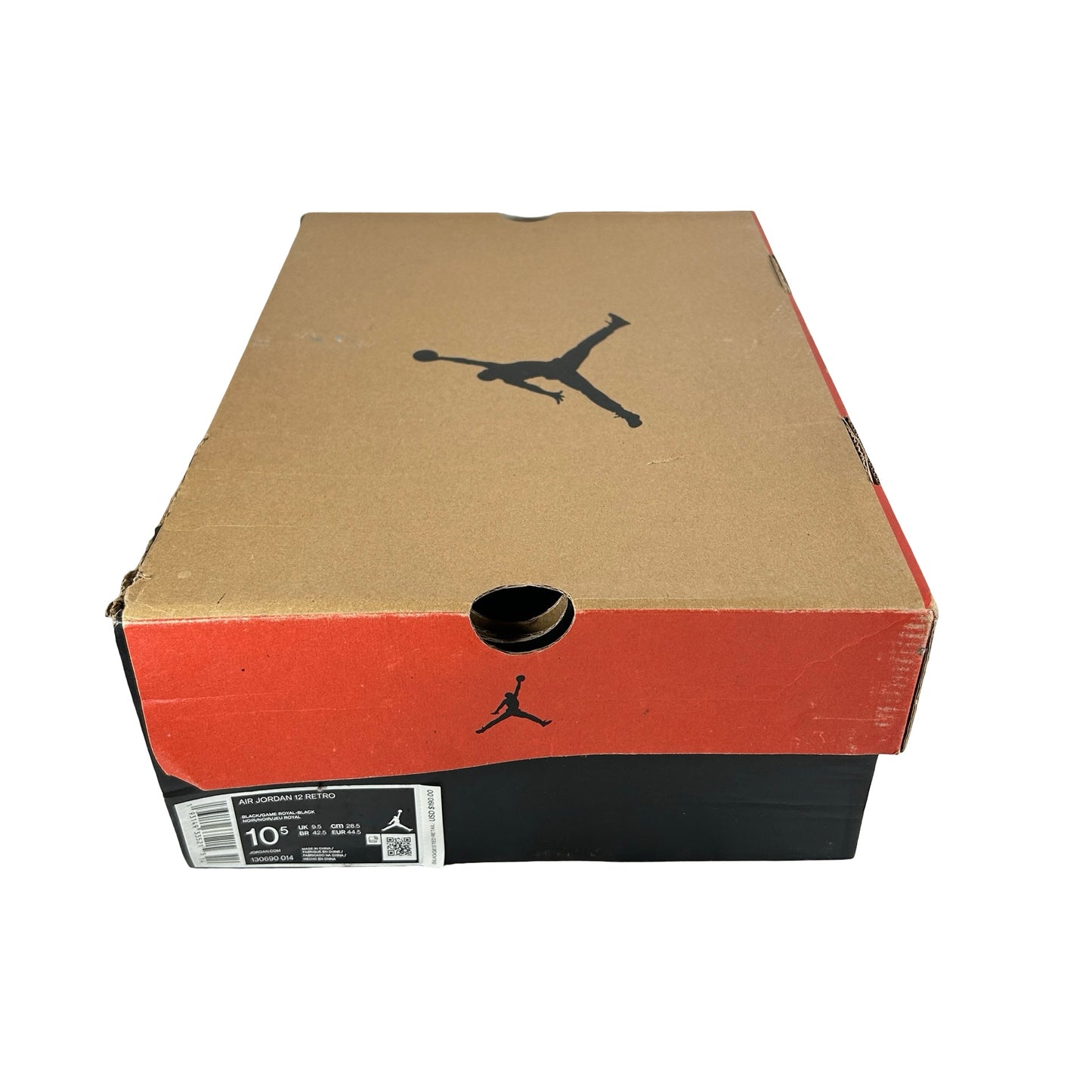 130690 014 Jordan 12 Retro Black Game Royal [USED] - 10.5 M (Used)