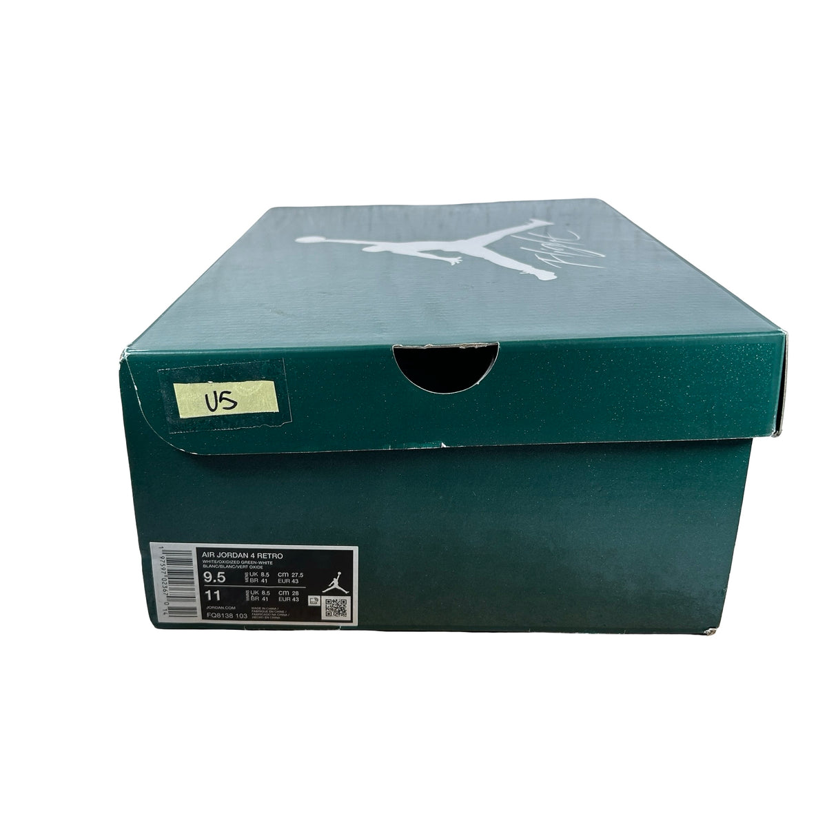 FQ8138 103 Jordan 4 Retro Oxidized Green [USED] - 9.5 M (Used5)