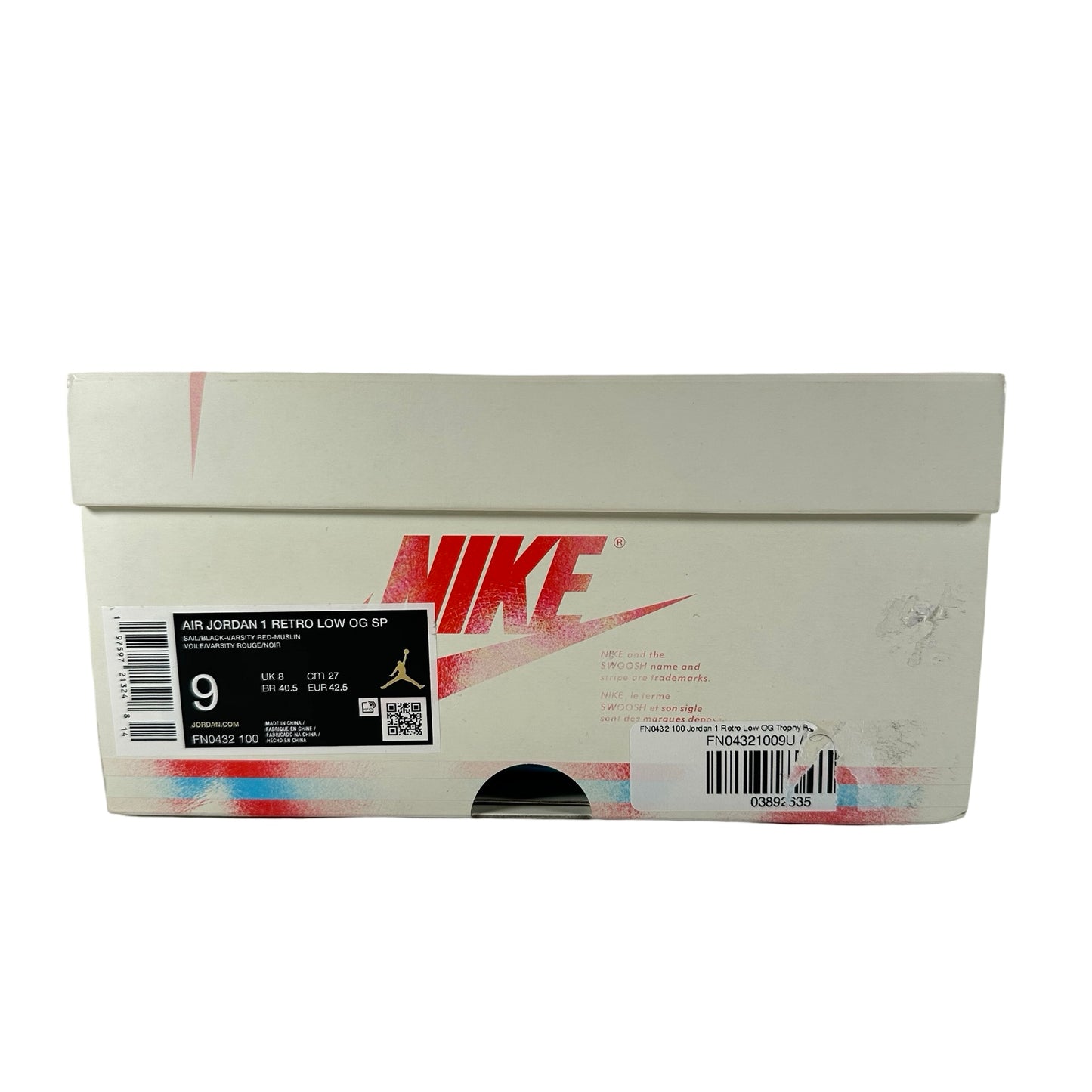 FN0432 100 Jordan 1 Retro Low OG Trophy Room Away [USED] - 9 M (Used2)