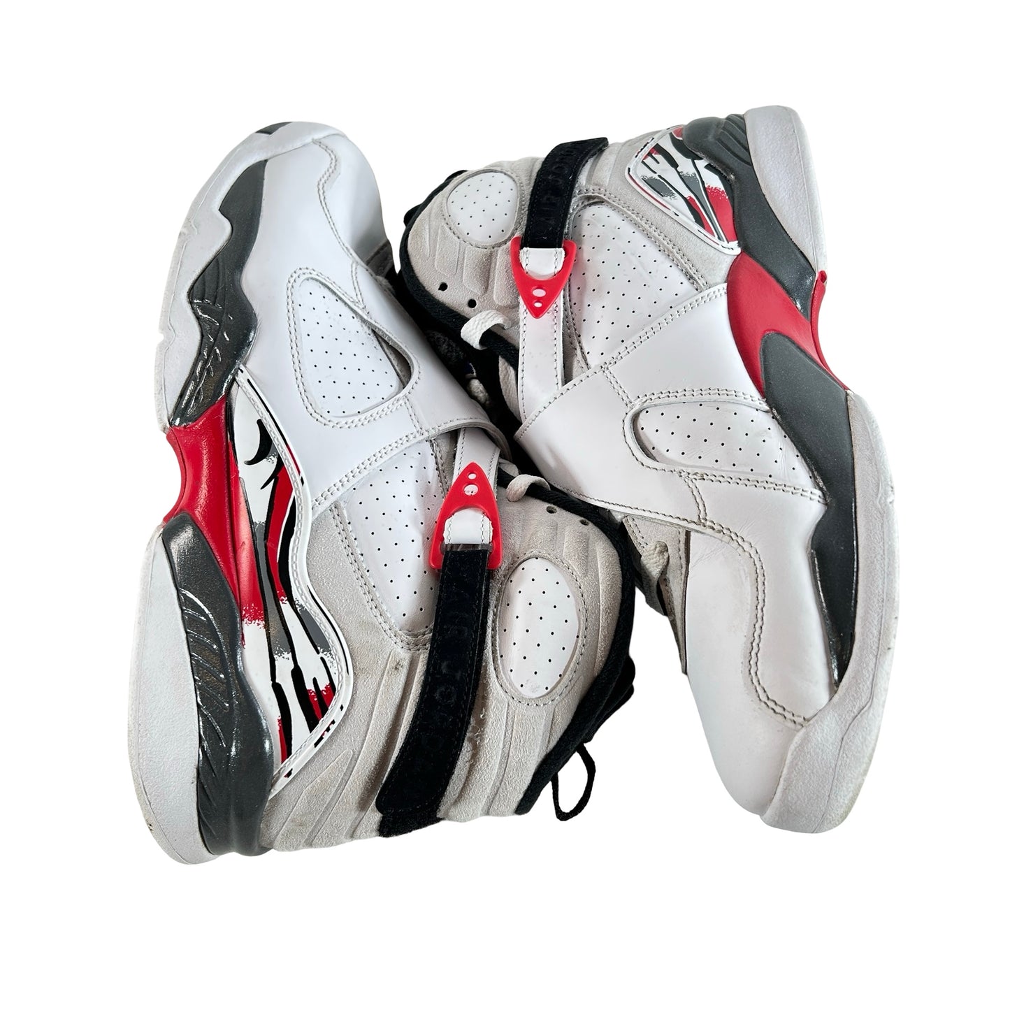 305381 100 Jordan 8 Retro White True Red (2025) [USED] - 9 M (Used5)