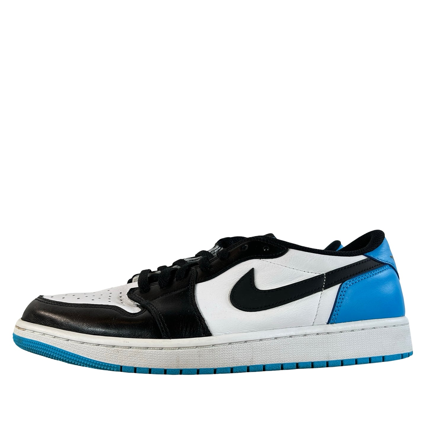 CZ0790 104 Jordan 1 Retro Low OG Black Dark Powder Blue [USED] - 12 M (Used) (No Box)