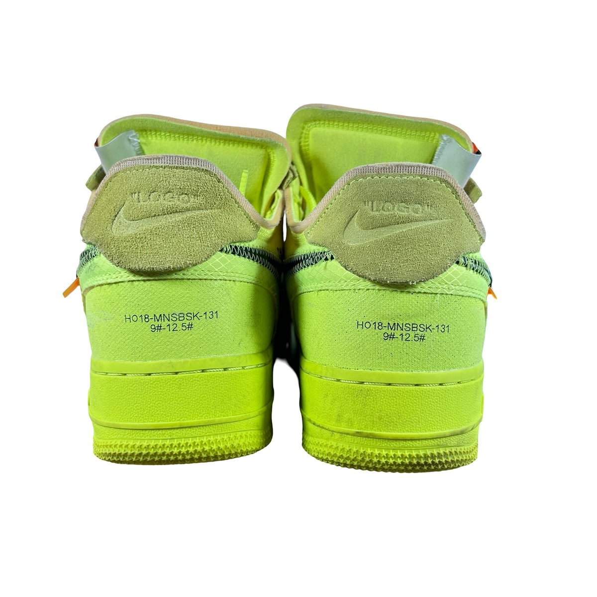 AO4606 700 Nike Air Force 1 Low Off-White Volt [USED] - 11 M (Used) (No Box)