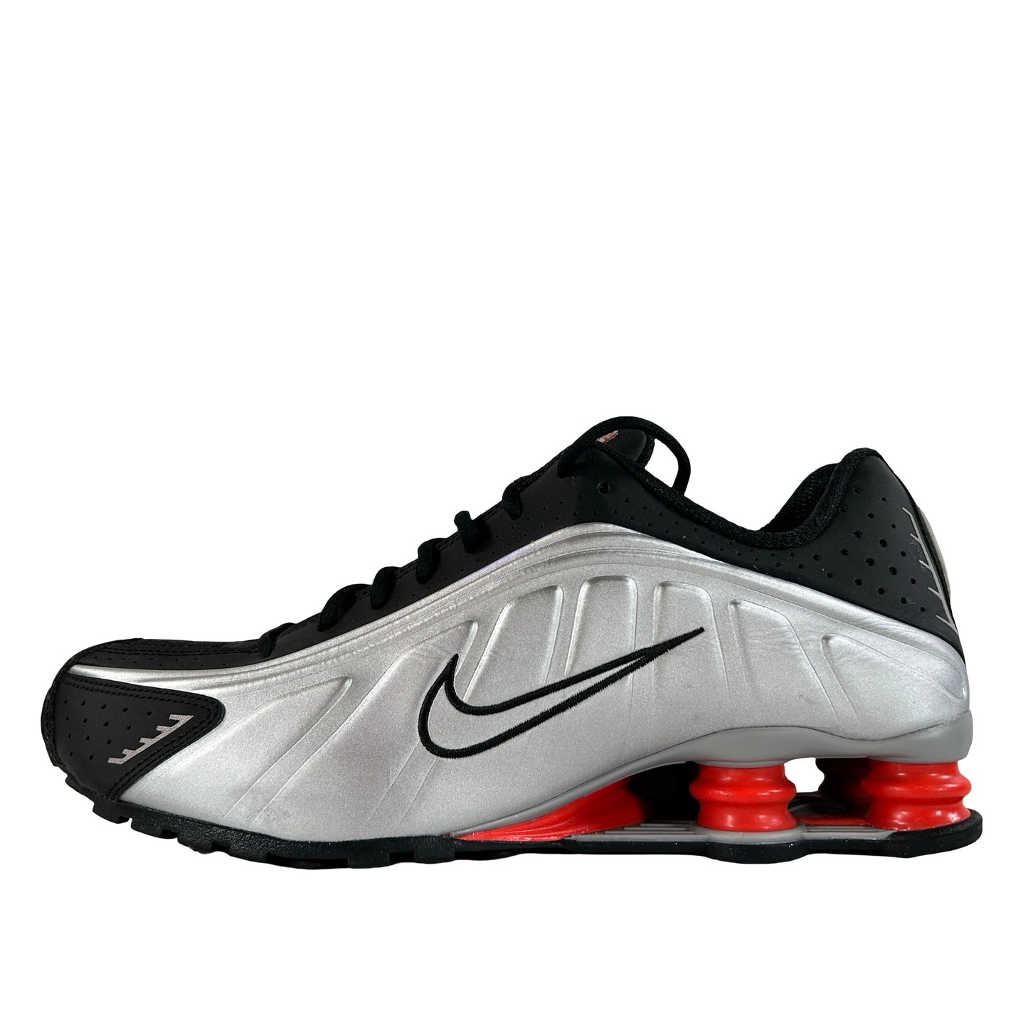 HQ1988 002 Nike Shox R4 Black Metallic Silver (2025) [USED] - 11.5 M (Used) (No Box)