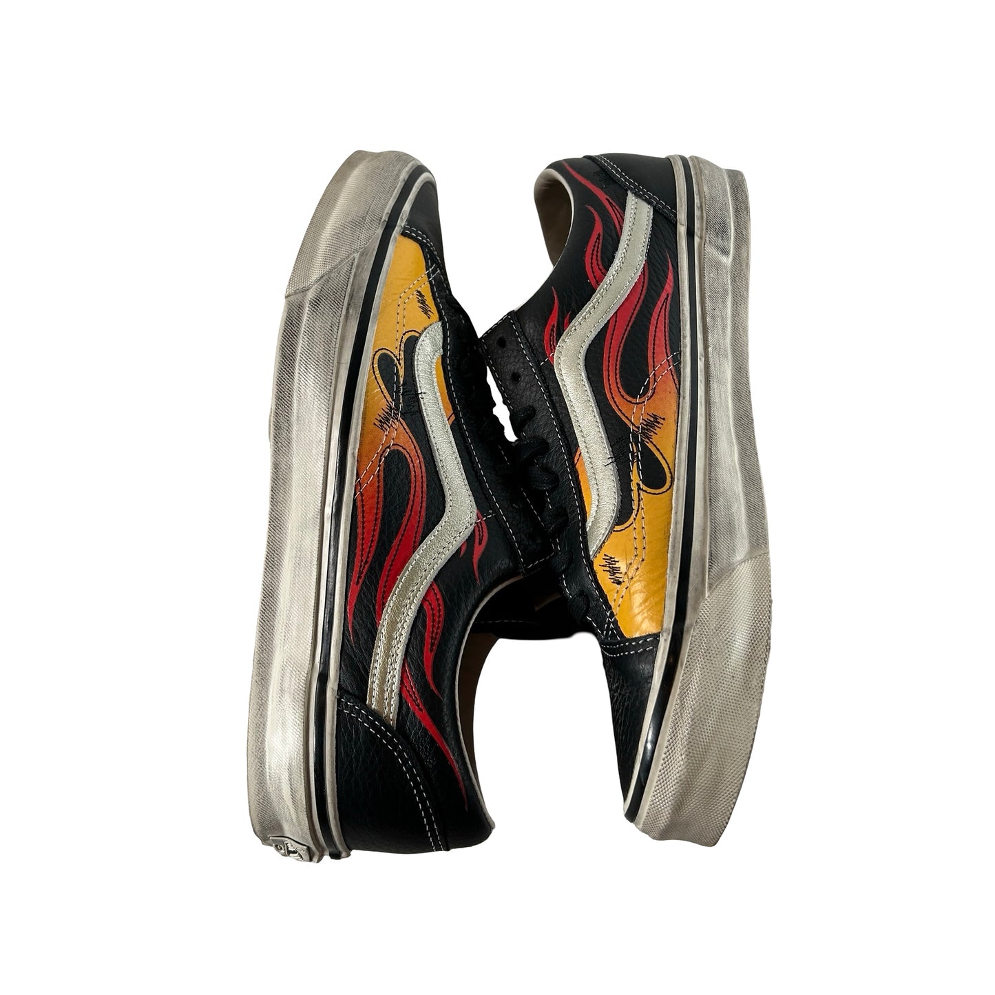 VN000D9RCJK Vans LX Old Skool Archive Flame Black [USED] - 11.5 M (Used)