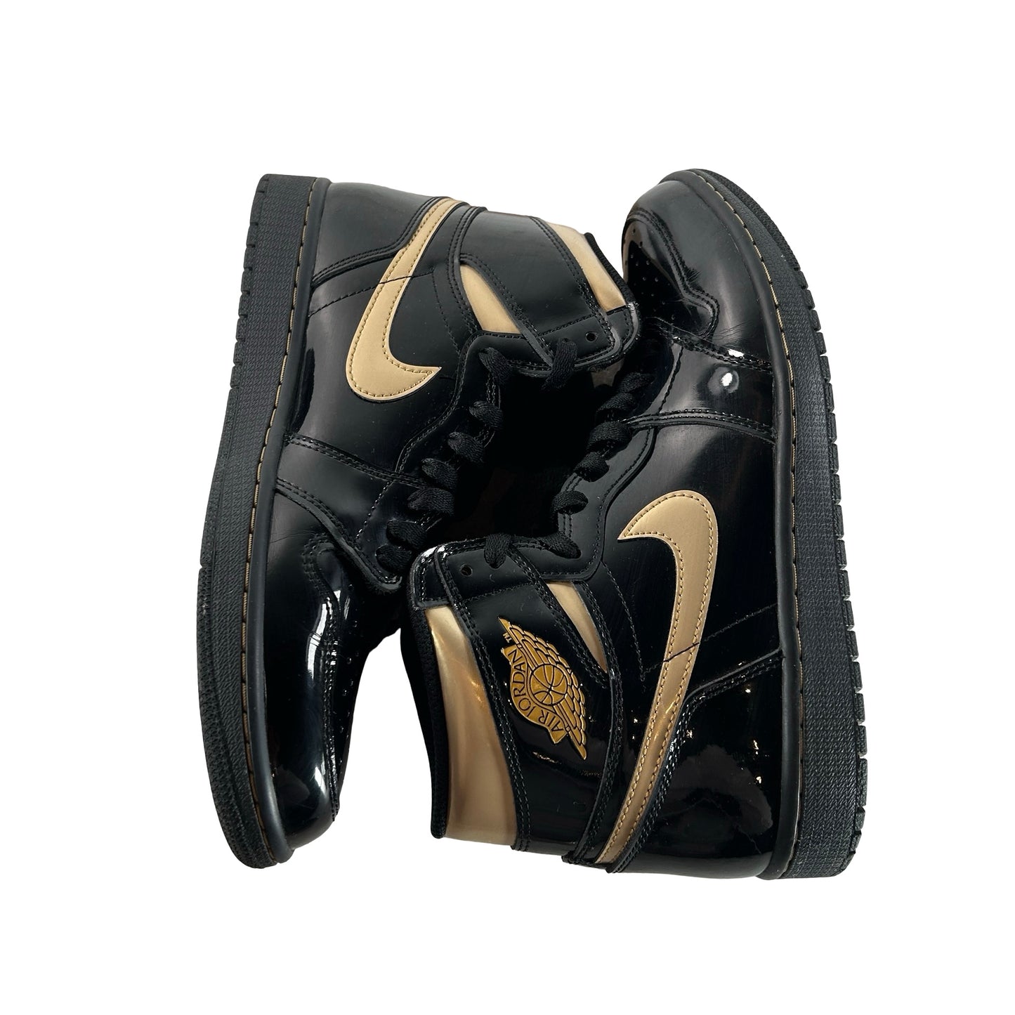 555088 032 Jordan 1 Black/Gold [USED] - 10 M (Used6)