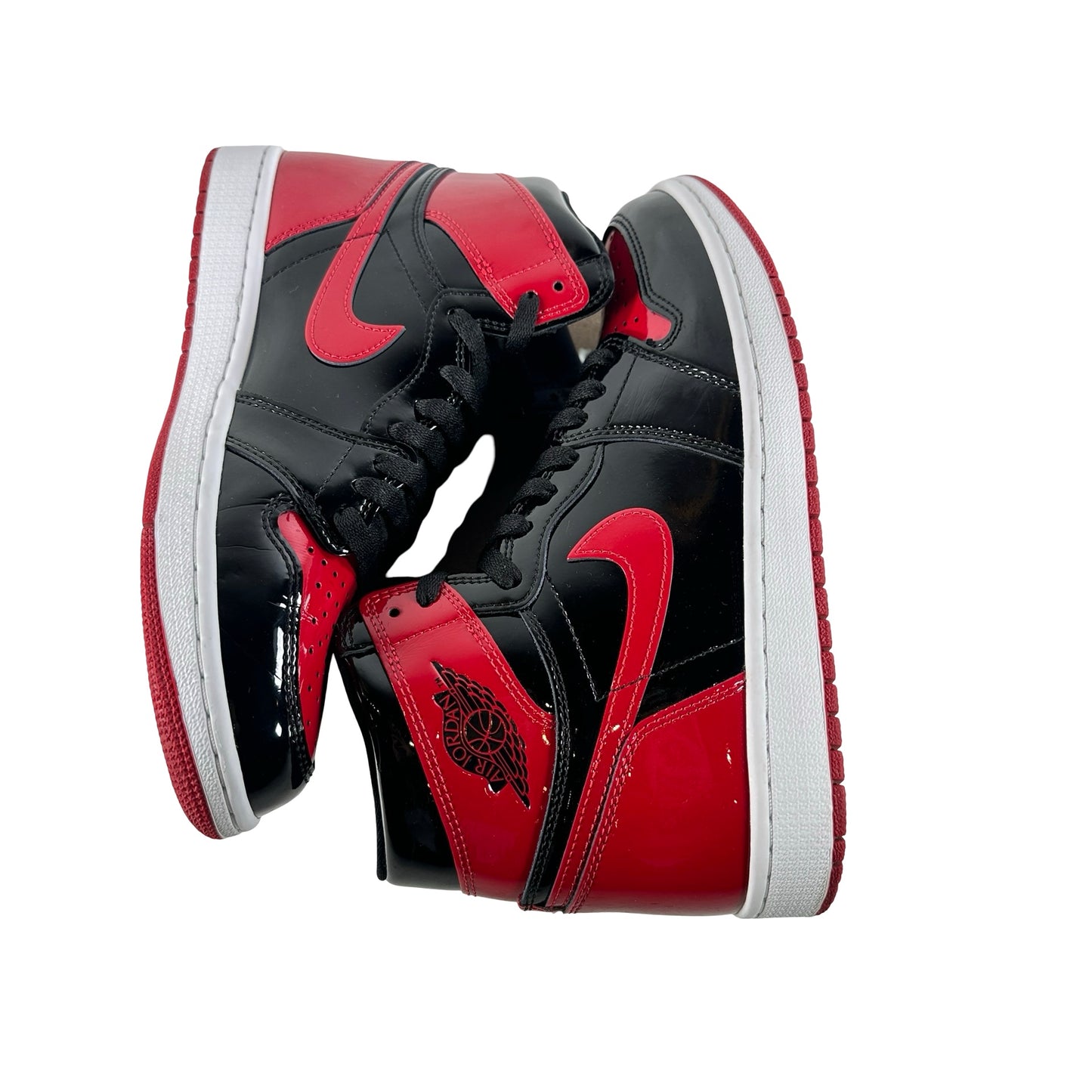555088 063 Jordan 1 Retro High OG Patent Bred [USED] - 9 M (Used10)