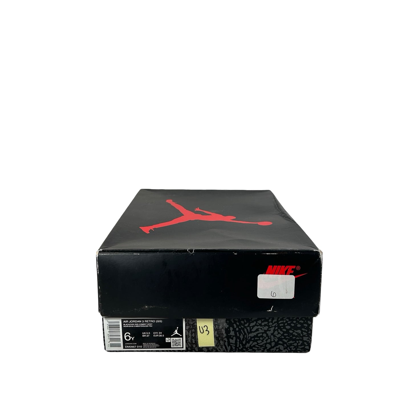 DM0967 010 Jordan 3 Retro Black Cement (2024) (GS) [USED] - 6 Y (Used3)