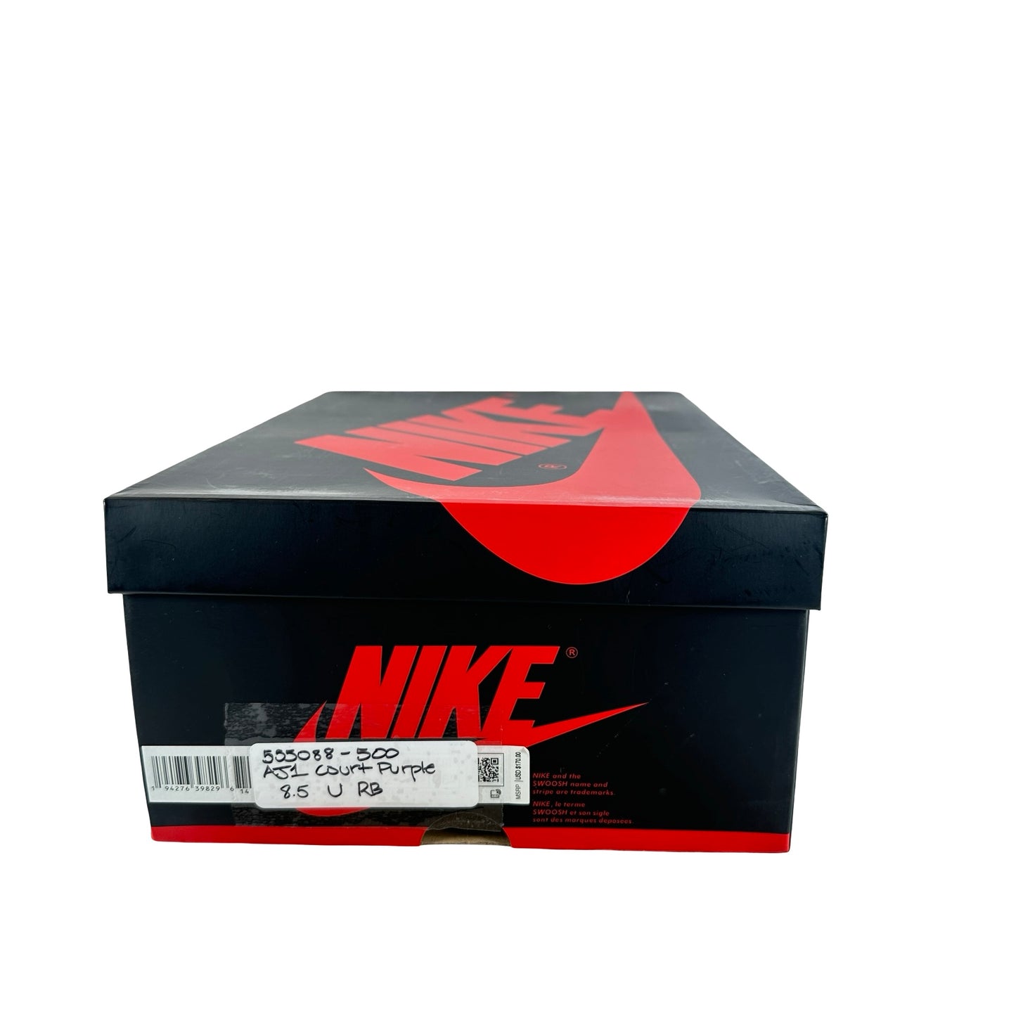 555088 500 Jordan 1 Court Purple [USED] - 8.5 M (Used) (Replace Box)