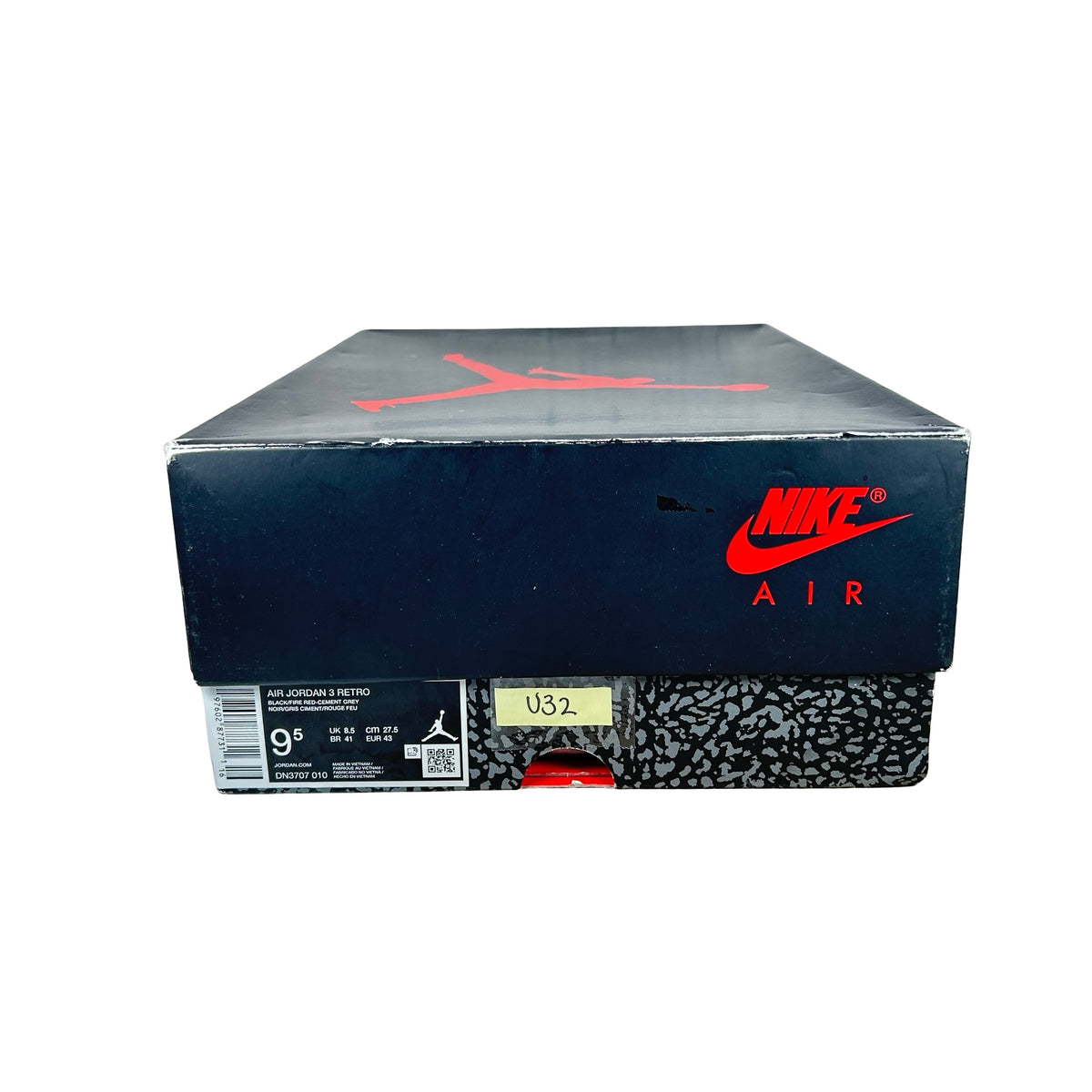 DN3707 010 Jordan 3 Retro Black Cement Reimagined (2024) [USED] - 9.5 M (Used32)