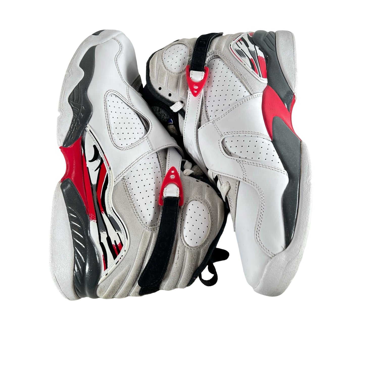 305381 100 Jordan 8 Retro White True Red (2025) [USED] - 10.5 M (Used6)