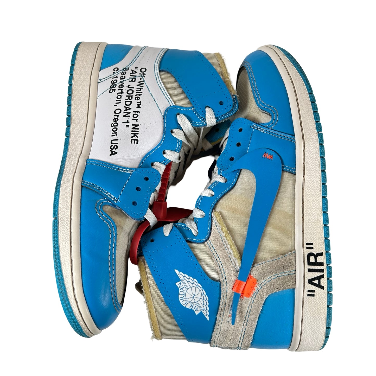AQ0818 148 Jordan 1 Retro Alto Blanco roto UNC