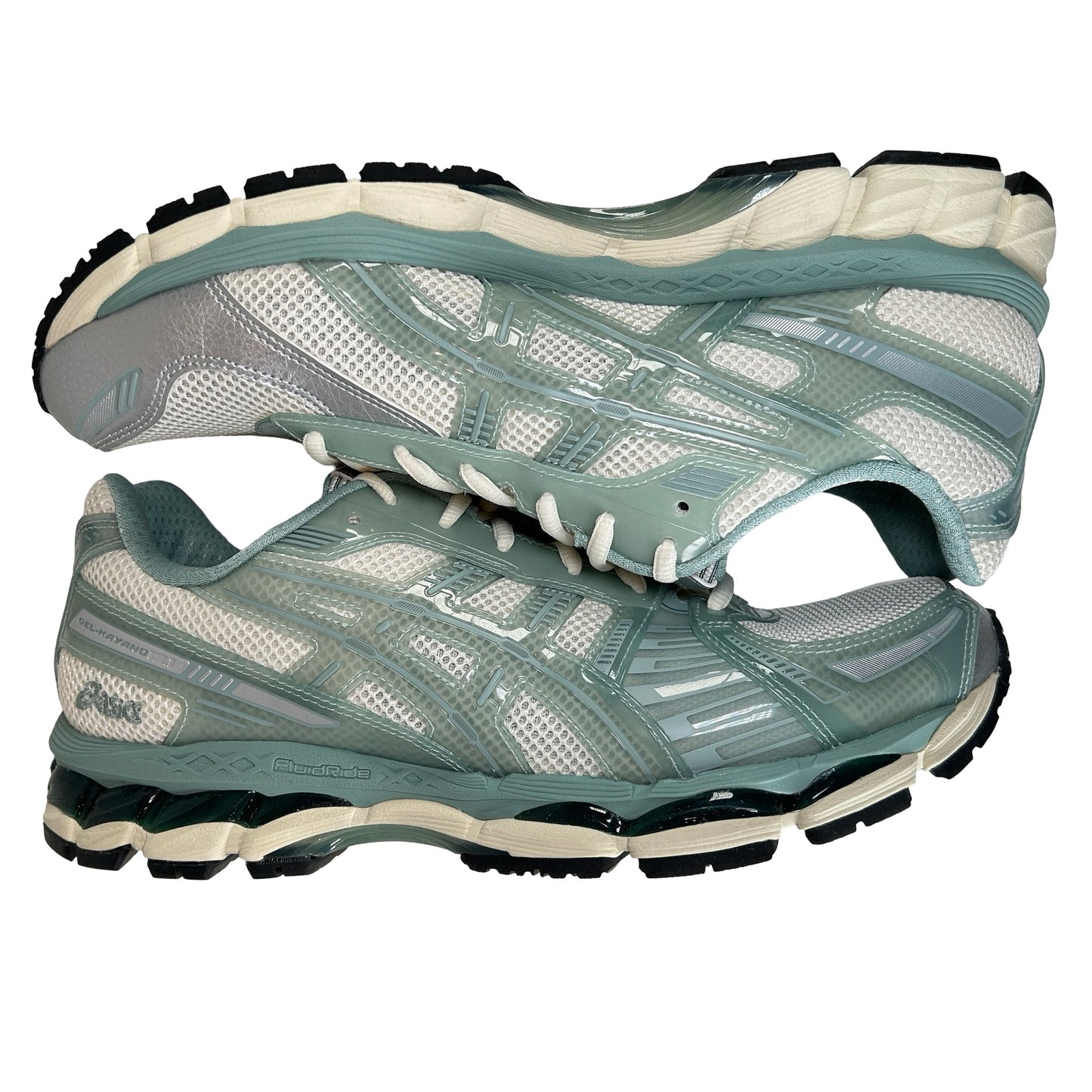 1203A675 100 ASICS Gel-Kayano 12.1 Kith Cream Sage [USED] - 11.5 M (Used)