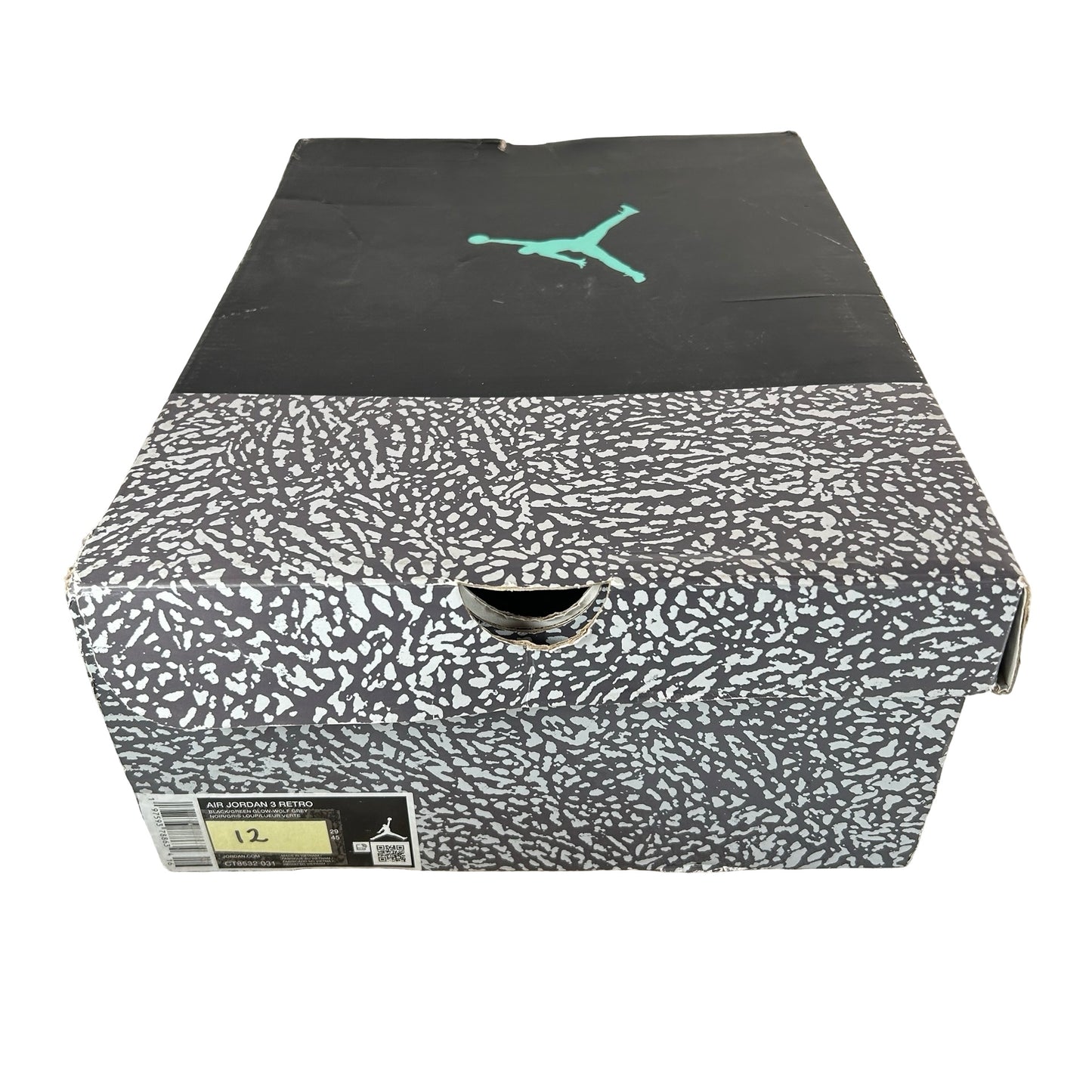 CT8532 031 Jordan 3 Retro Green Glow [USED] - 12 M (Used) (Replace Box)