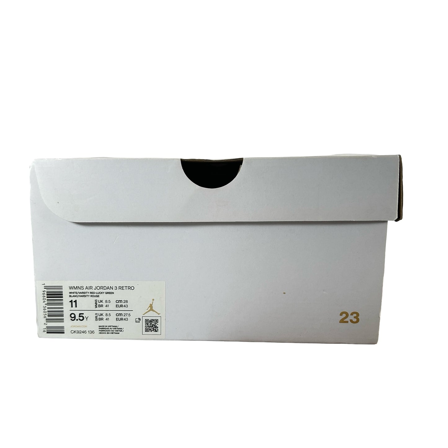 CK9246 136 Jordan 3 Retro Lucky Green (W) [USED] - 11 W (Used)