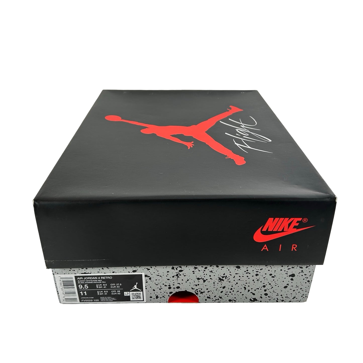 FV5029 100 Jordan 4 Retro White Cement (2025) [USED] - 9.5 M (Used)