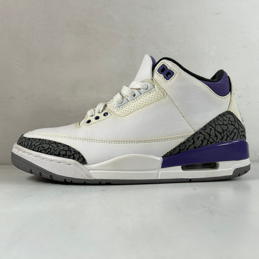 CT8532 105 Jordan 3 Retro Dark Iris [USED] - 8.5 M (Used) (No Box)