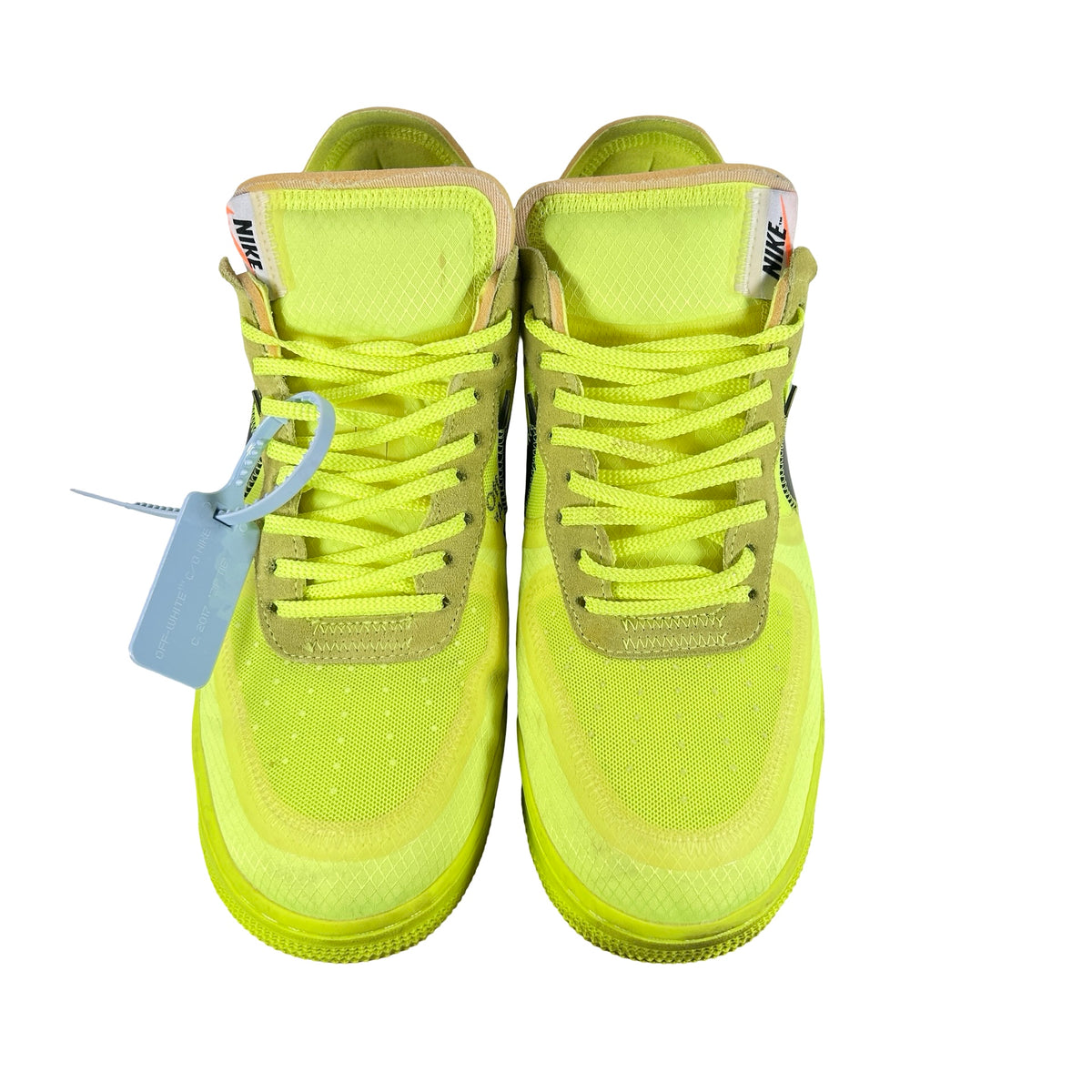 AO4606 700 Nike Air Force 1 Low Off-White Volt [USED] - 11 M (Used) (No Box)