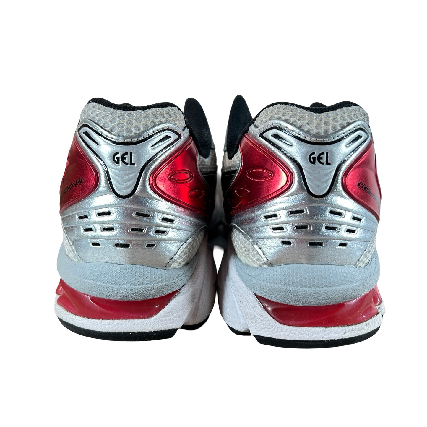 1201A019 103 ASICS Gel-Kayano 14 White Classic Red [USED] - 11.5 M (Used)