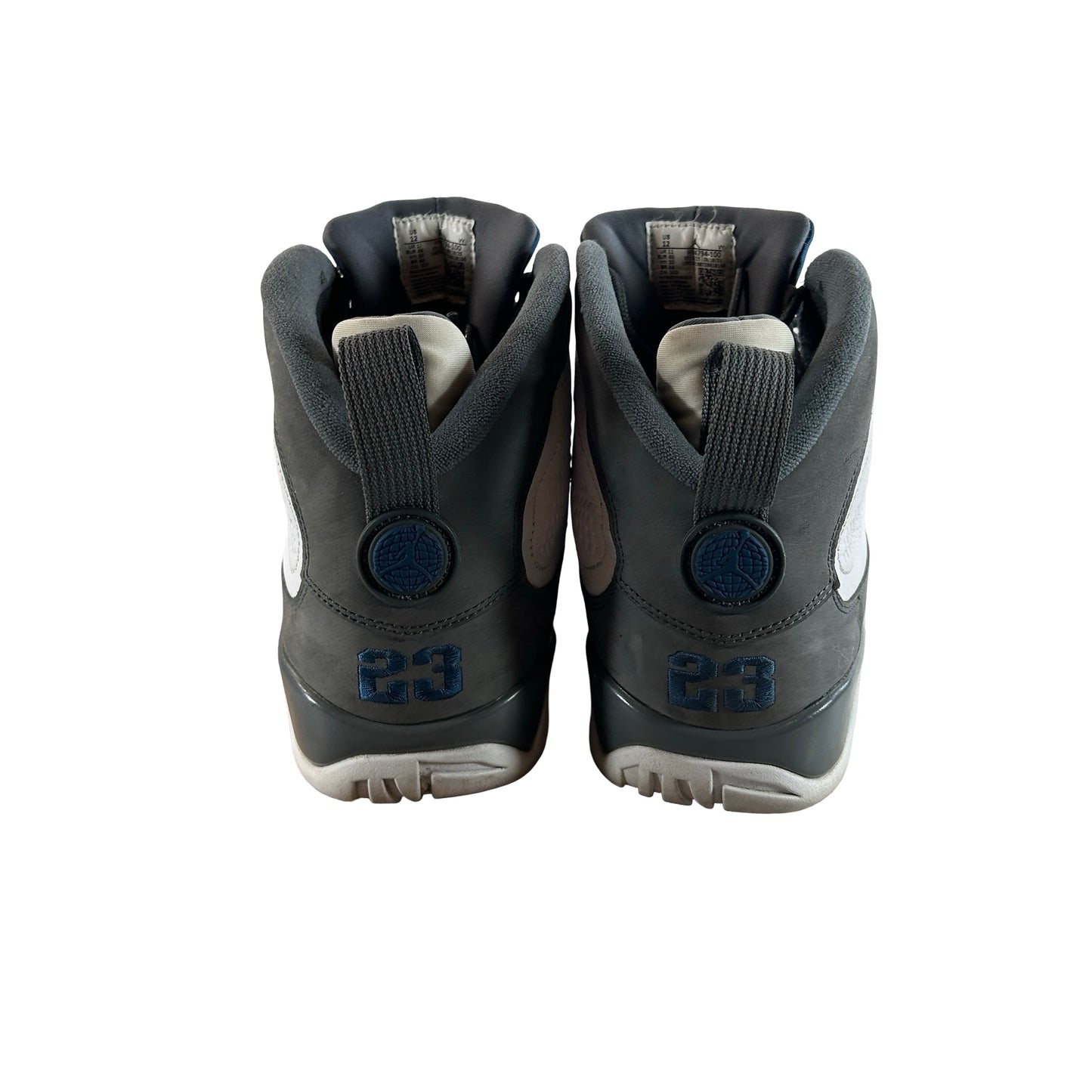 HV4794 100 Jordan 9 Retro Flint Grey French Blue (2026) [USED] - 12 M (Used)