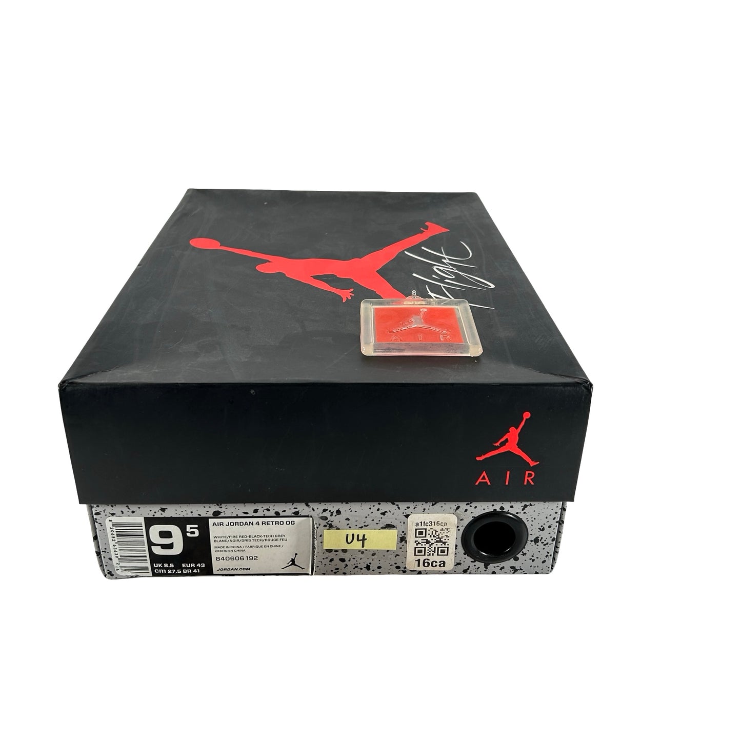 840606 192 Jordan 4 White Cement [USED] - 9.5 M (Used4)