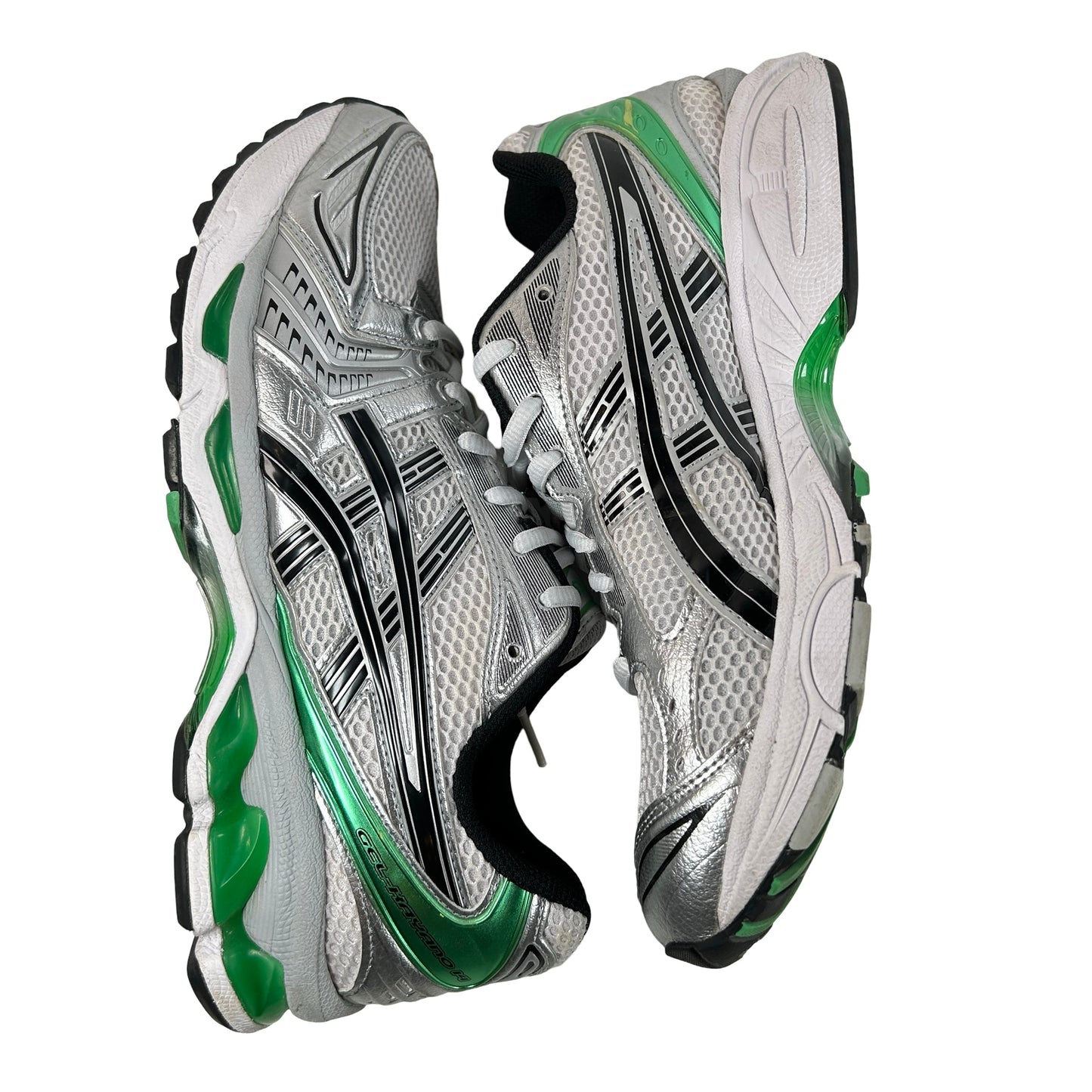 1201A019 110 ASICS Gel-Kayano 14 White Malachite Green [USED] - 9 M (Used) (No Box2)