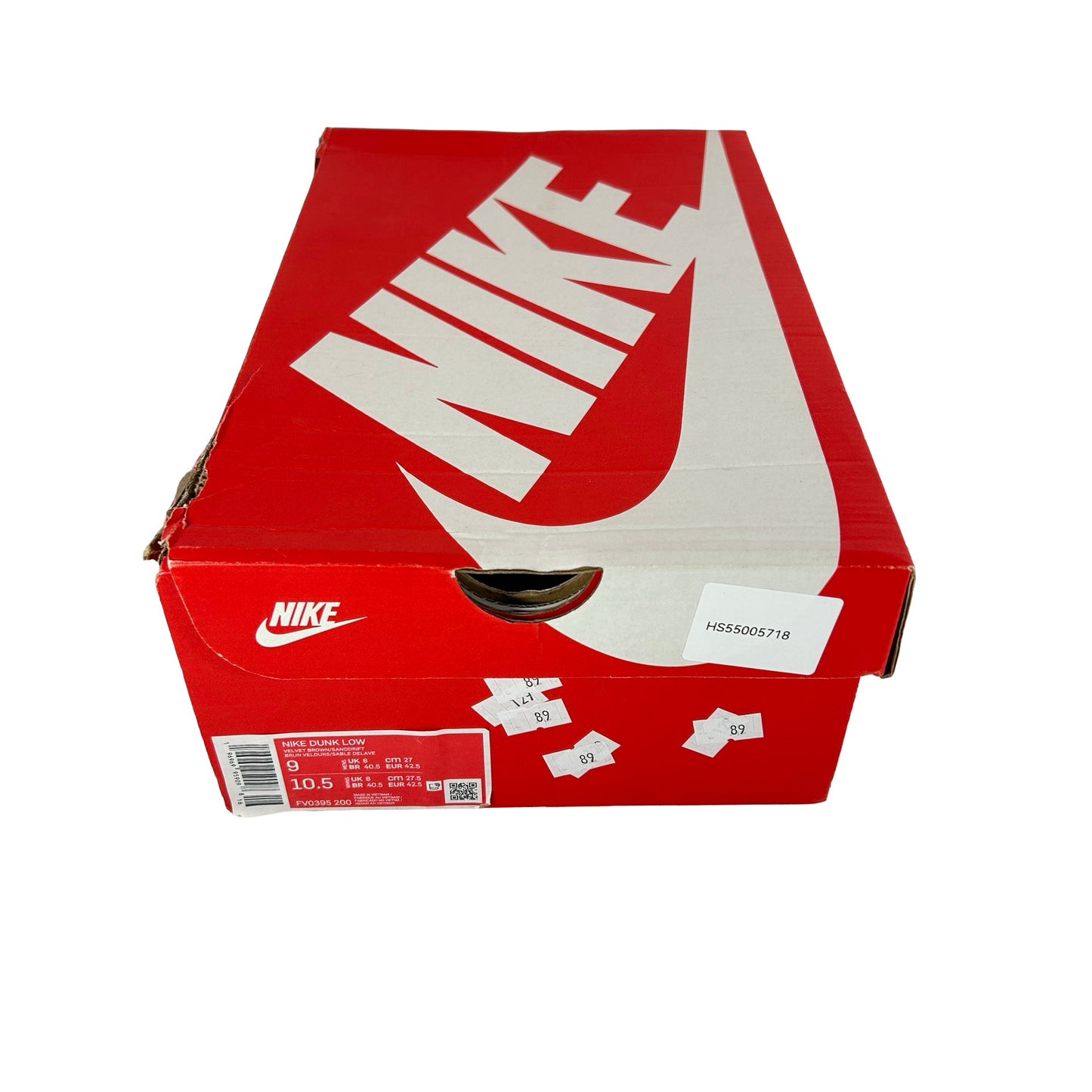 FV0395 200 Nike Dunk Low Red Panda [USED] - 9 M (Used)