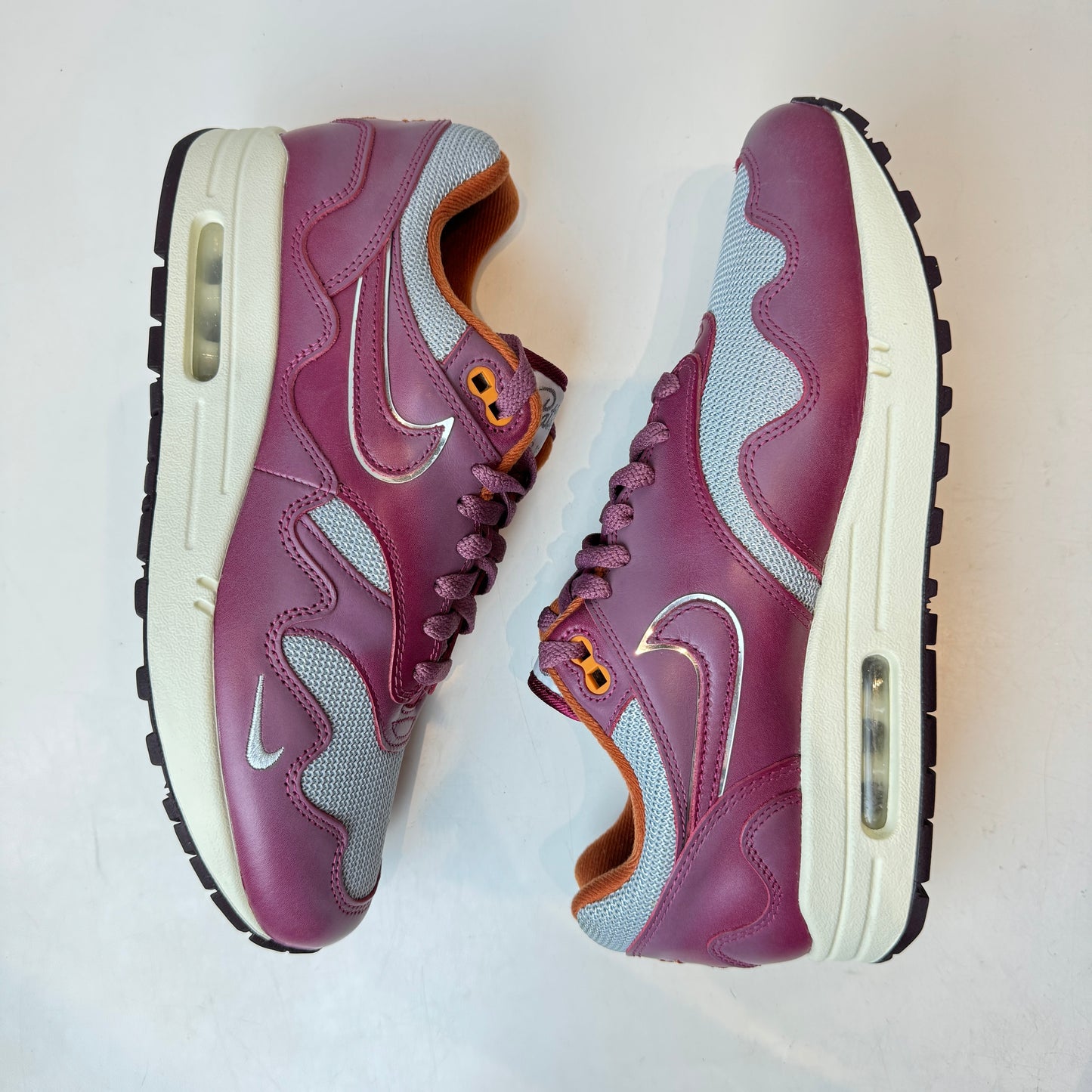 DO9549 001 Nike Air Max 1 Patta Waves Rush Maroon  [USED] - 8 M (VNDS)