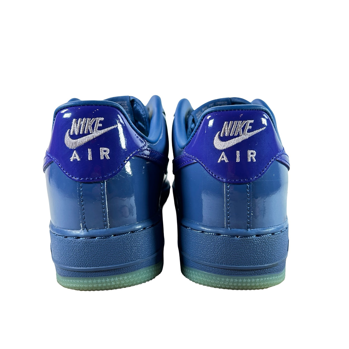 IO4489 400 Nike Air Force 1 Low Patent Leather Mystic Navy Grape Ice [USED] - 9 M (Used) (No Box)