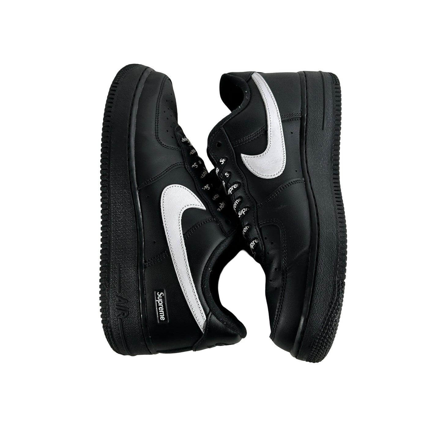 CU9225 002 Nike Air Force 1 Low Supreme Black White [USED] - 8 M (Used2)