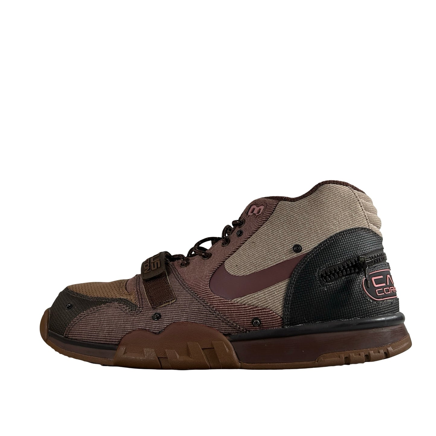 DR7515 200 Nike Air Trainer 1 SP Travis Scott Wheat [USED] - 13 M (Used)