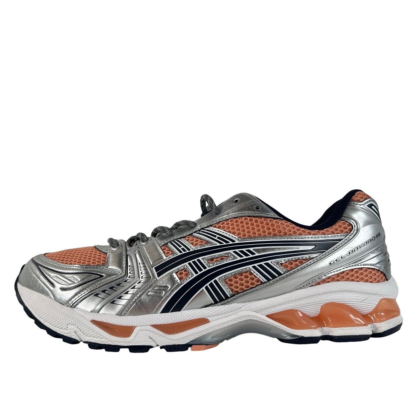 1203A537 201 ASICS Gel-Kayano 14 Sepia Pure Silver [USED] - 11.5 M (Used) (Replace Box)
