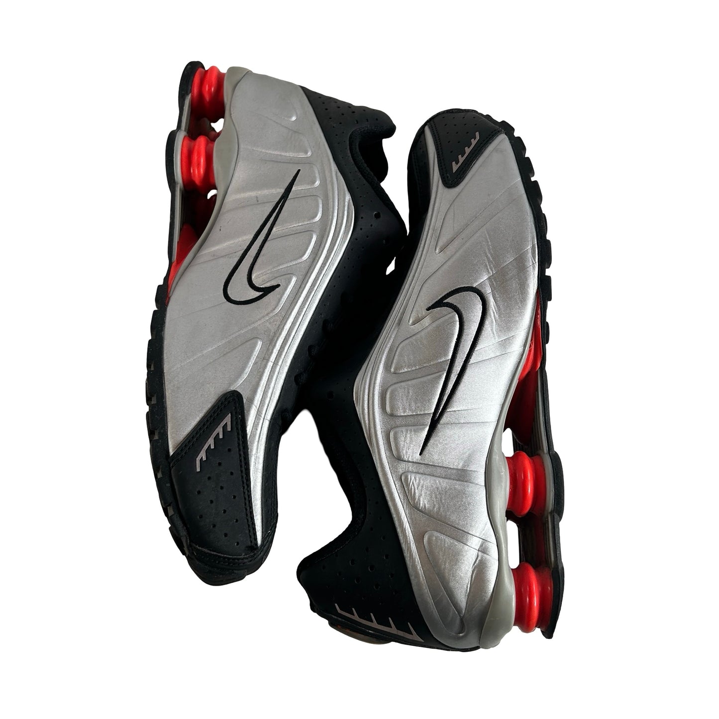 HQ1988 002 Nike Shox R4 Black Metallic Silver (2025) [USED] - 11 M (Used) (Replace Box)