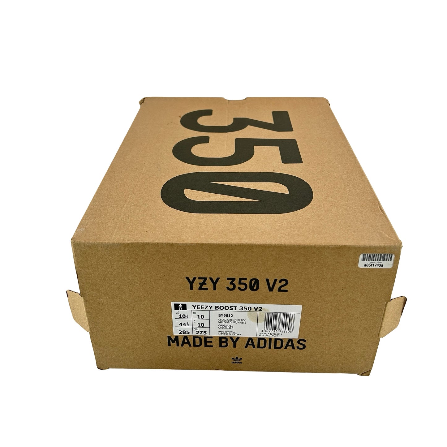 BY9612 Yeezy Boost 350 V2 Core Black Red [USED] - 10.5 M (Used)