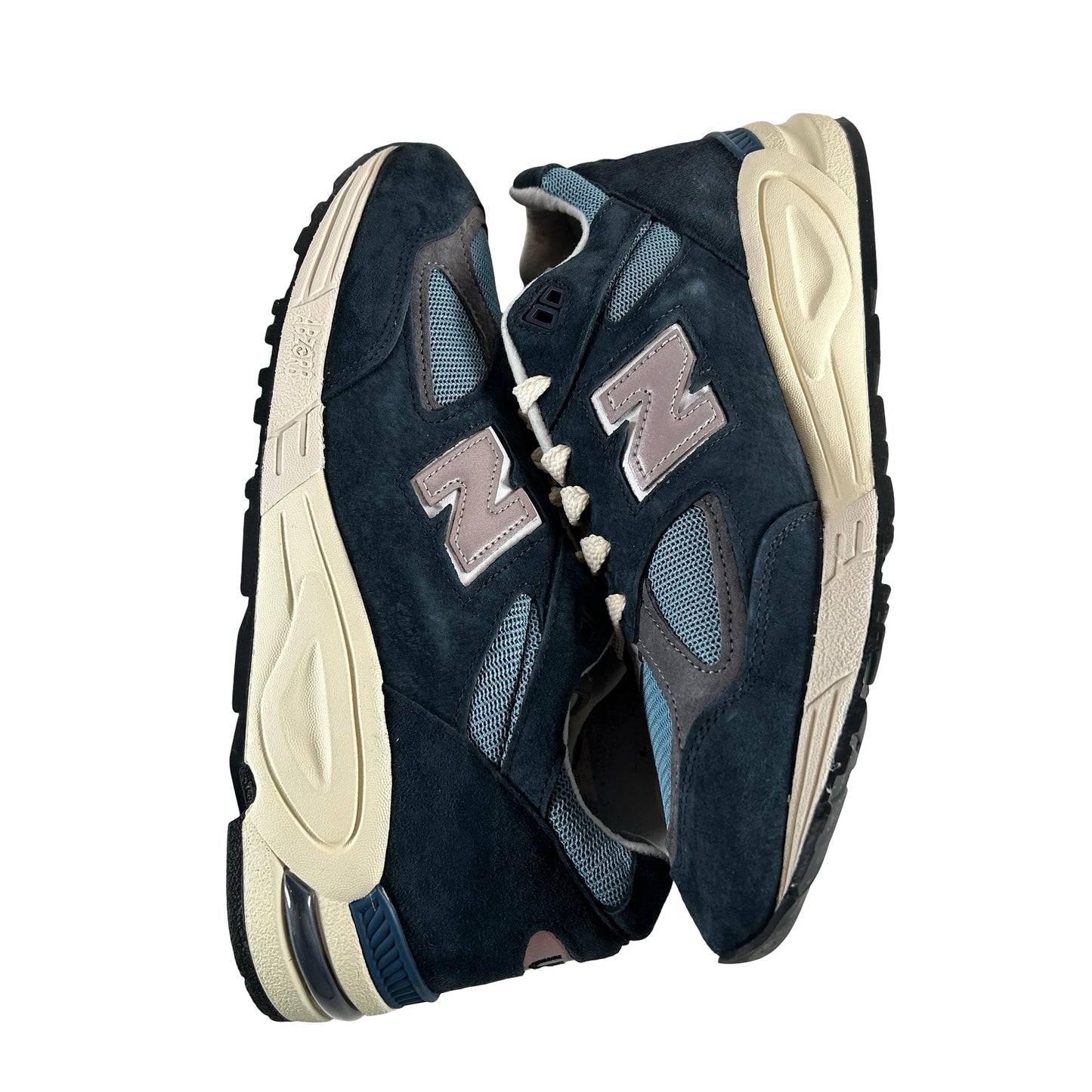 M990TB2 New Balance 990v2 MiUSA Teddy Santis Navy Castlerock [USED] - 11 M (Used)