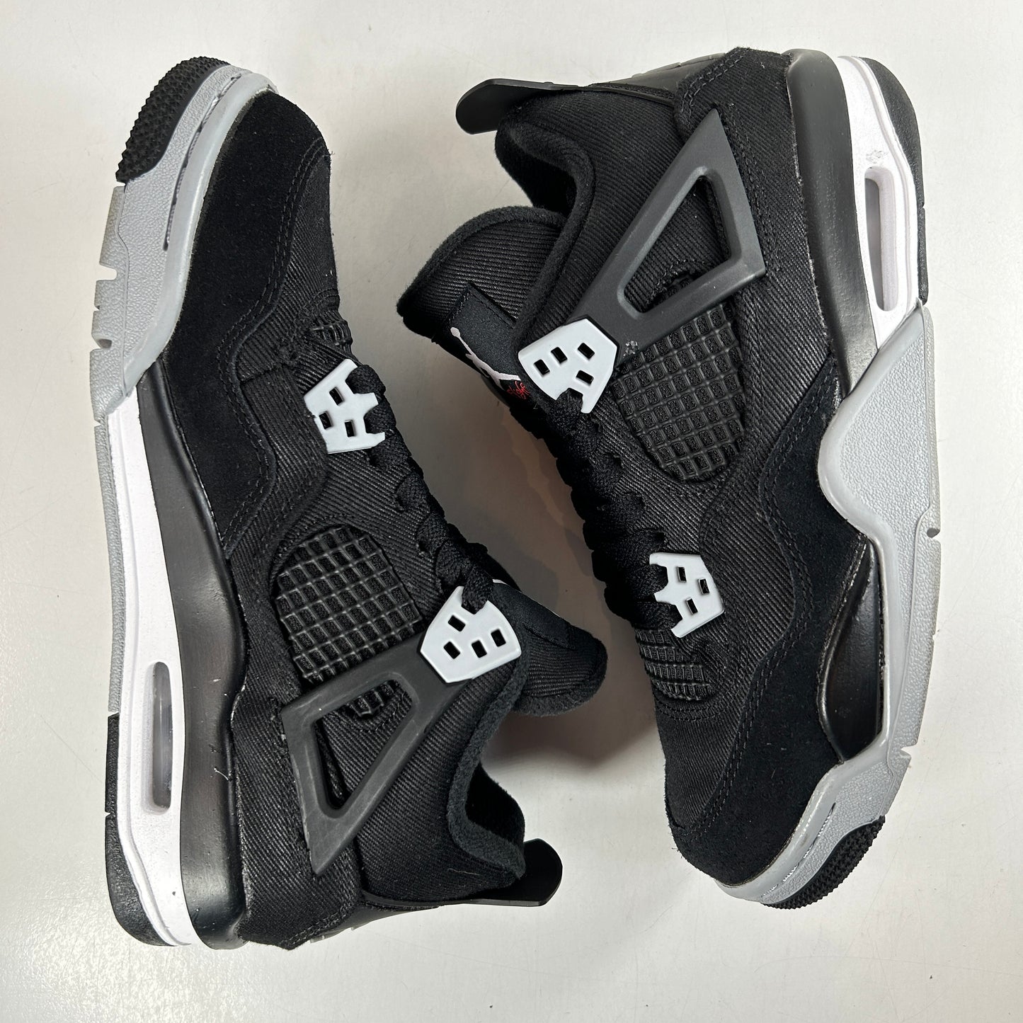 DV0553 006 Jordan 4 Retro Black Canvas GS [USED] - 5.5 Y (Used)