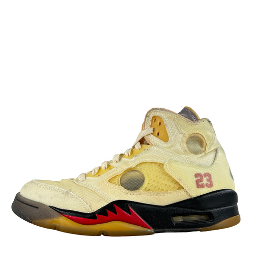 DH8565 100 Jordan 5 Off-White Sail [USED] - 8 M (Used3)