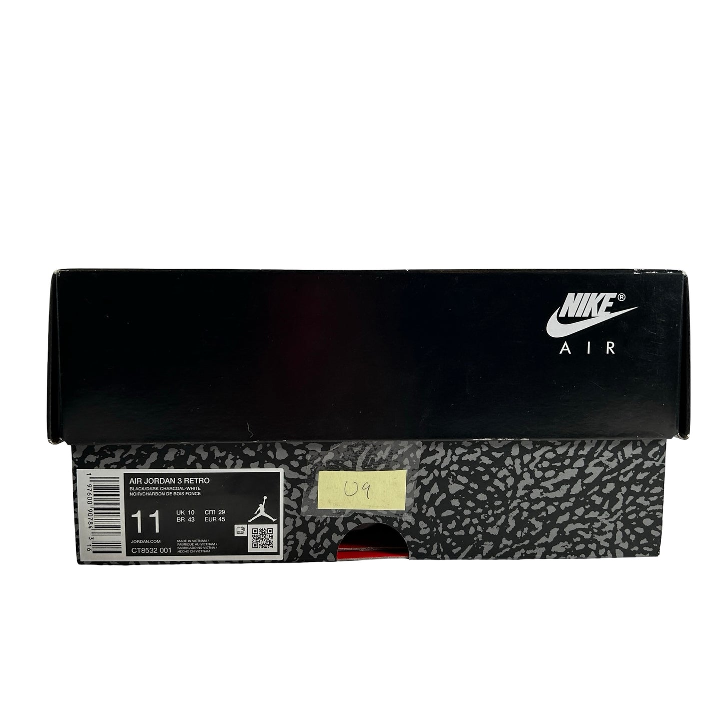 CT8532 001 Jordan 3 Retro Black Cat (2025) [USED] - 11 M (Used9)