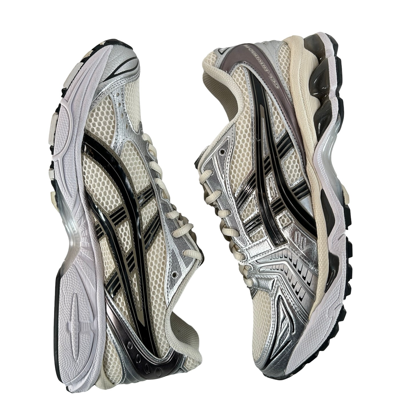 1201A019 108 ASICS Gel-Kayano 14 Cream Black Metallic Plum [USED] - 9 M (Used2)
