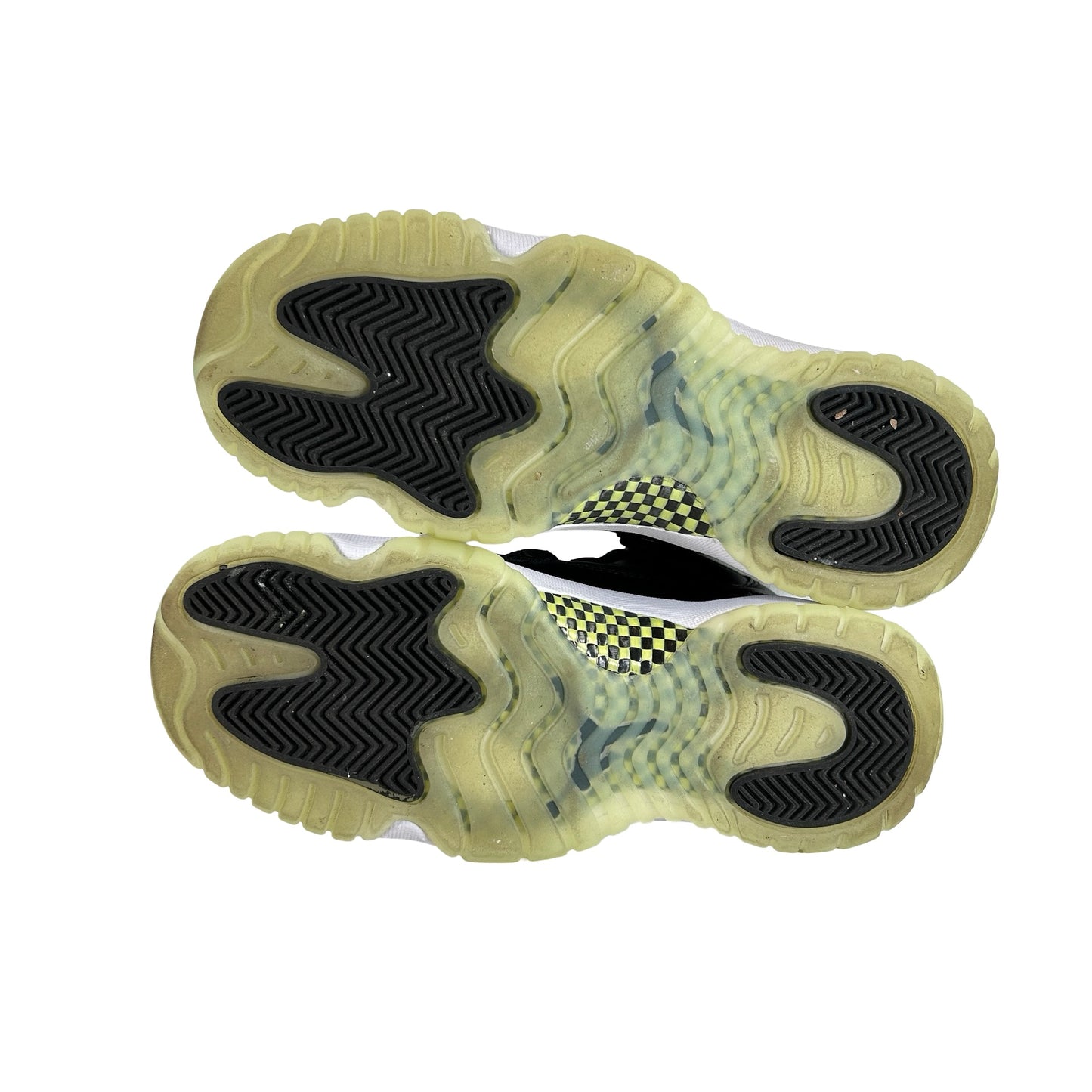 IB1378 001 Jordan 11 Retro Black Barely Volt (GS) [USED] - 5 Y (Used)